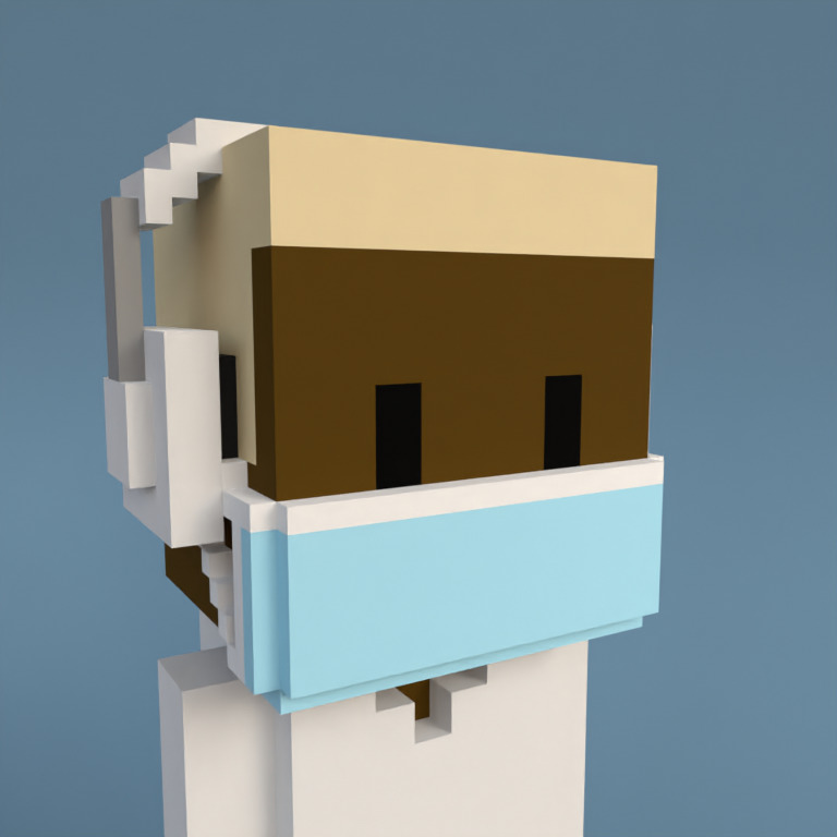 Meebit #4444 — Portrait