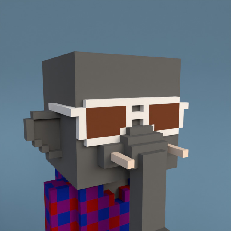 Meebit #7491 — Portrait
