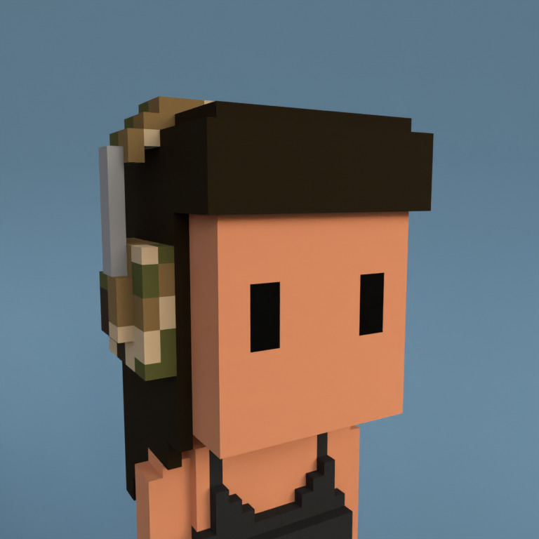 Meebit #8091 — Portrait