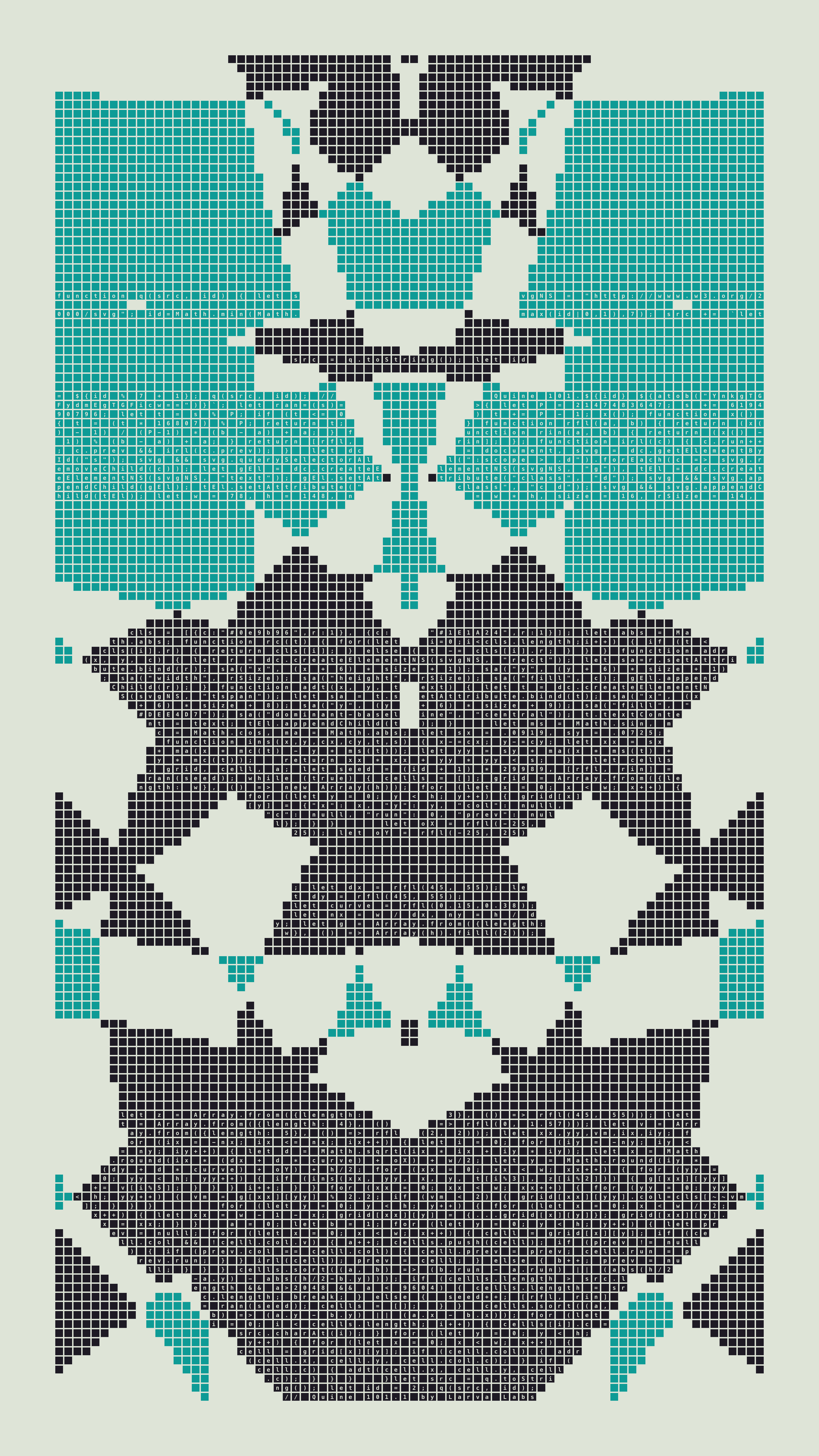 Quine #101 — Generation 1 (poster)