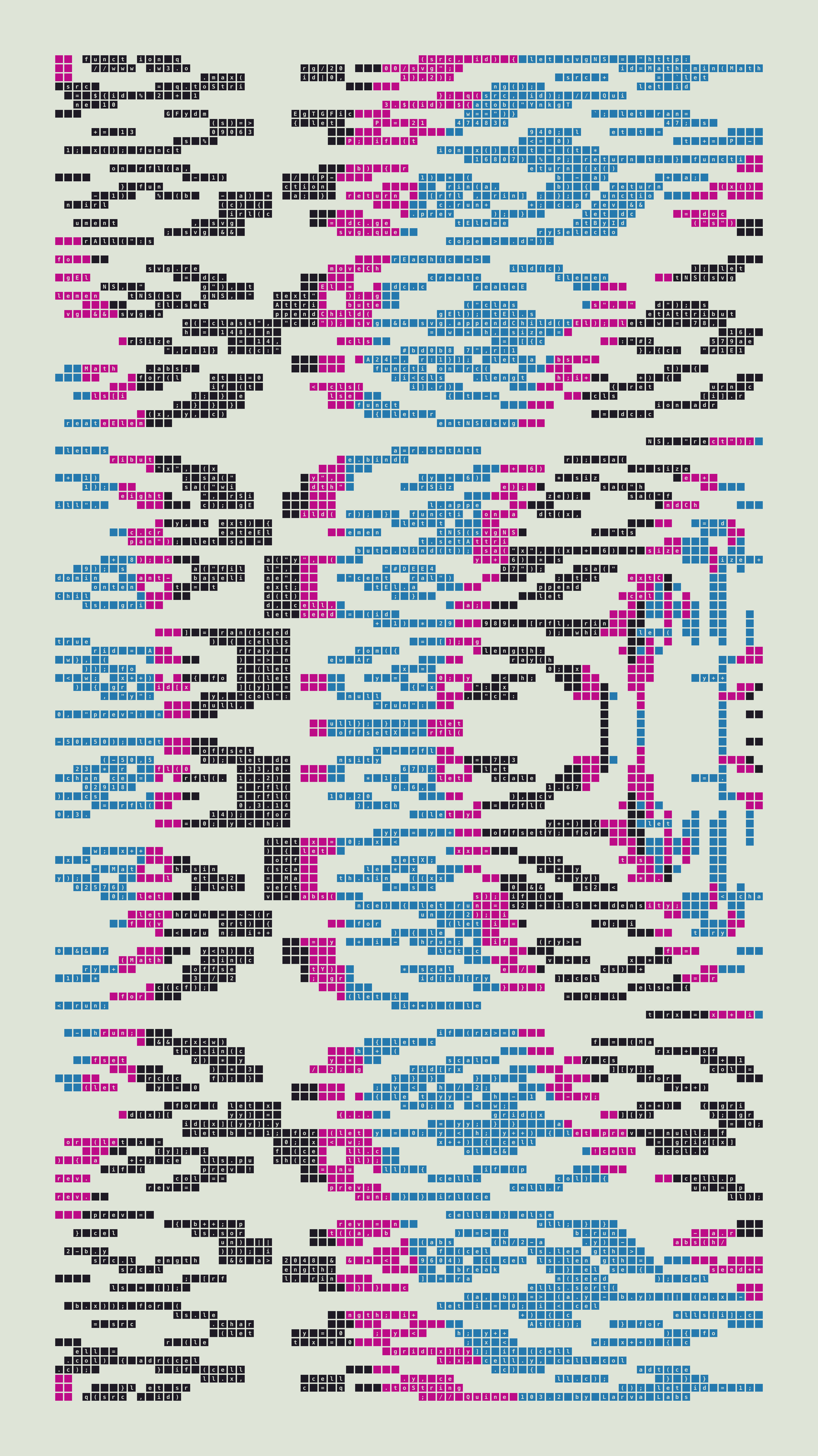 Quine #103 — Generation 2 (poster)