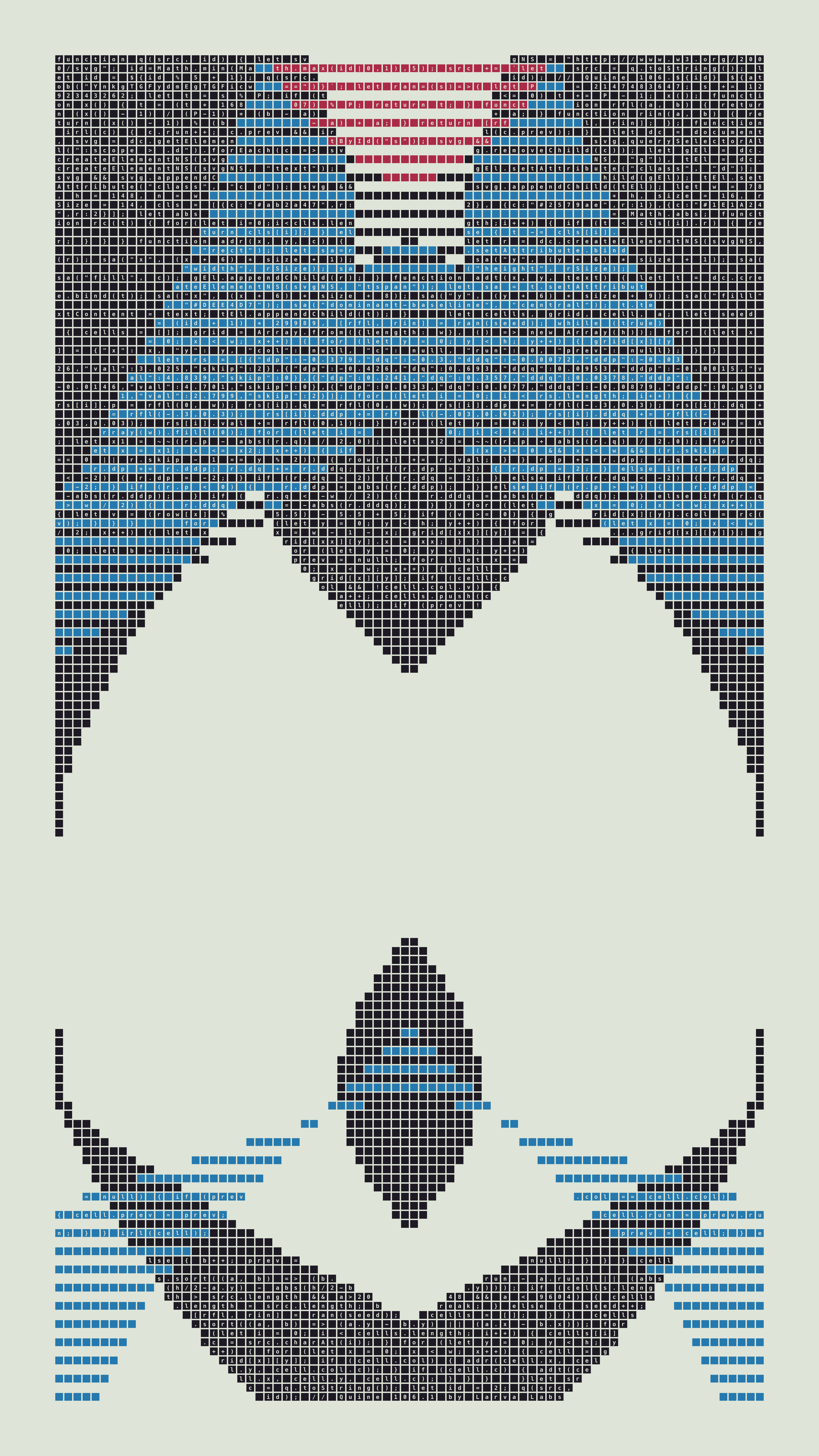 Quine #106 — Generation 1 (poster)