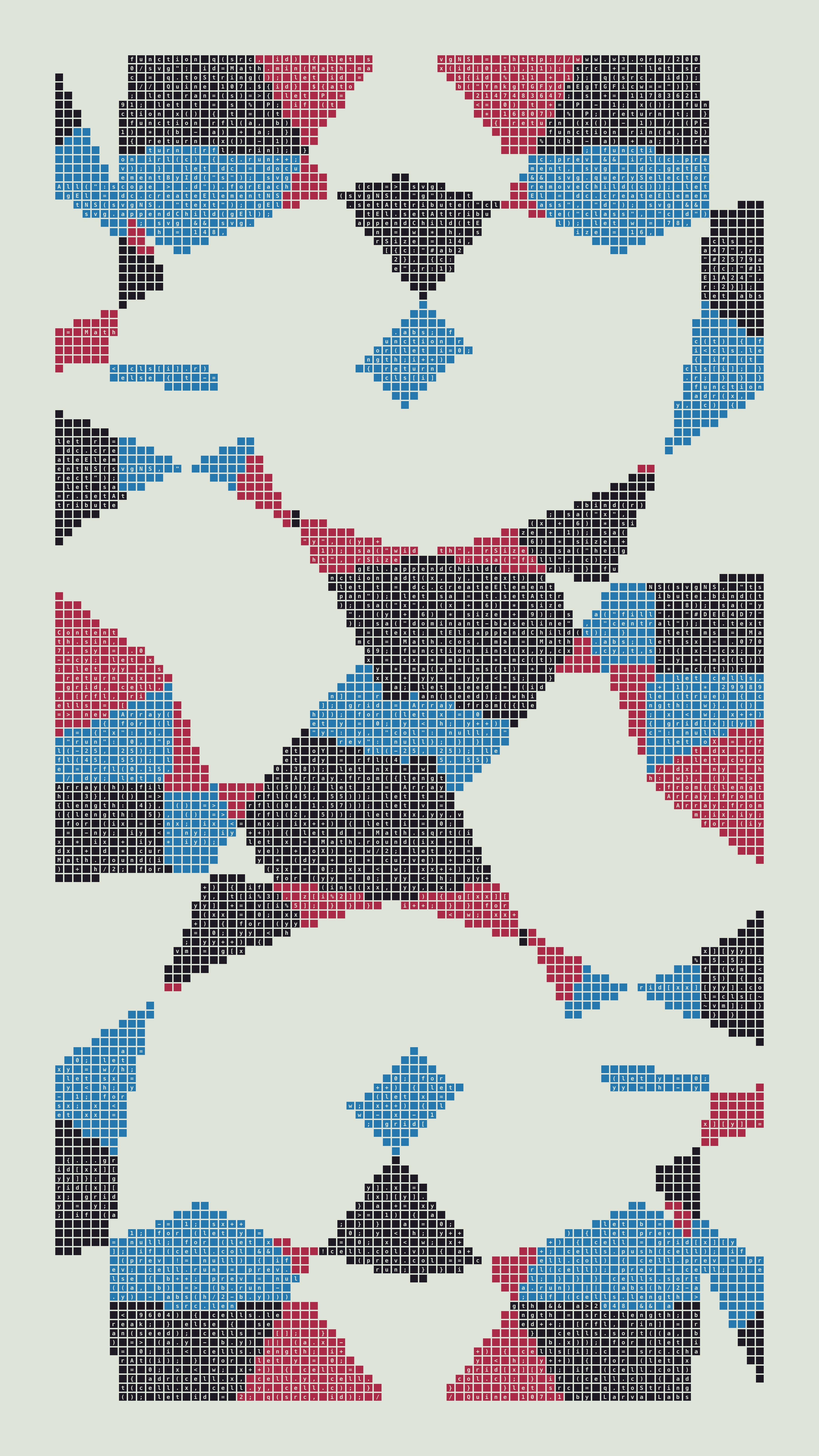 Quine #107 — Generation 1 (poster)