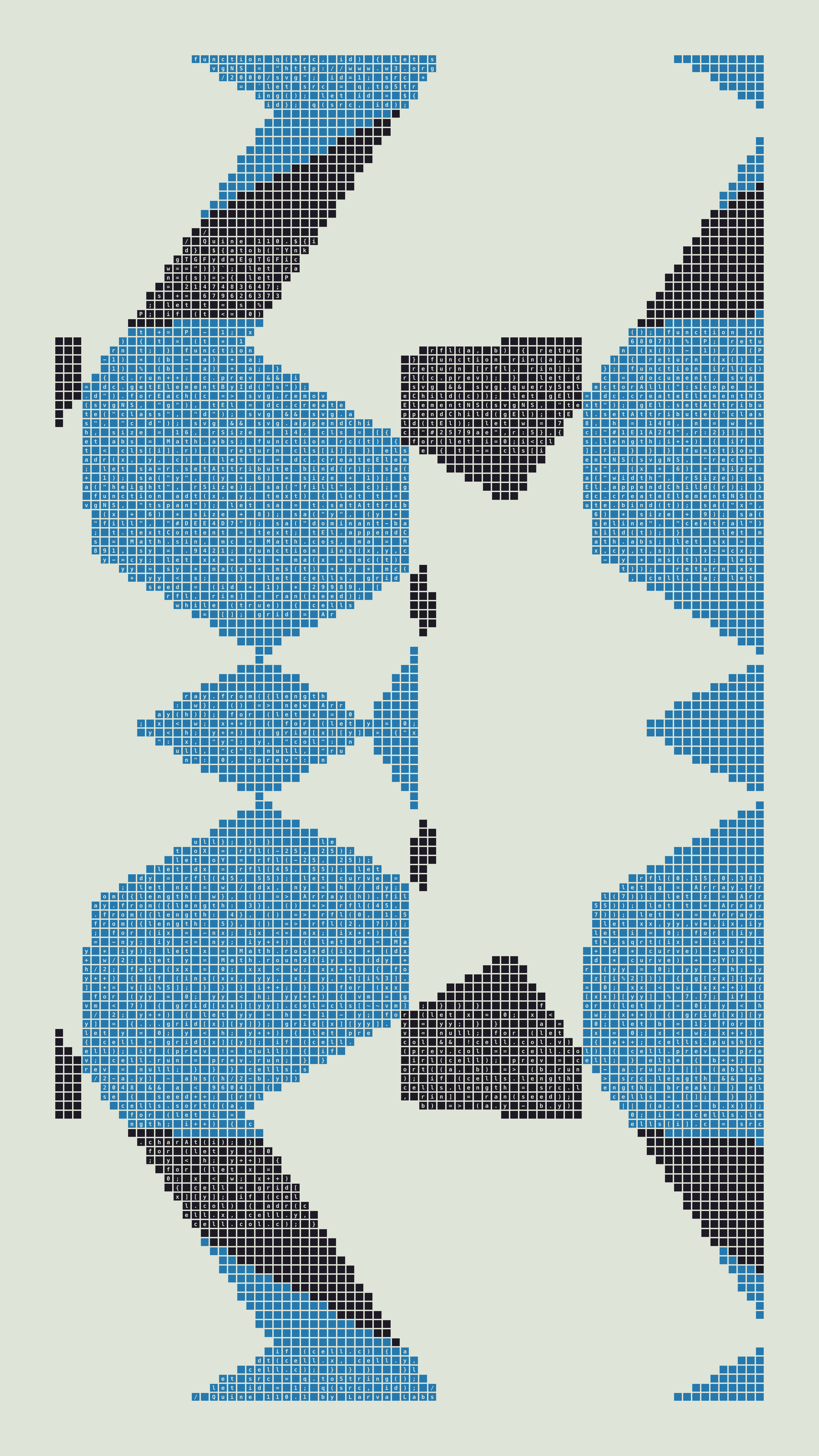 Quine #110 — Generation 1 (poster)