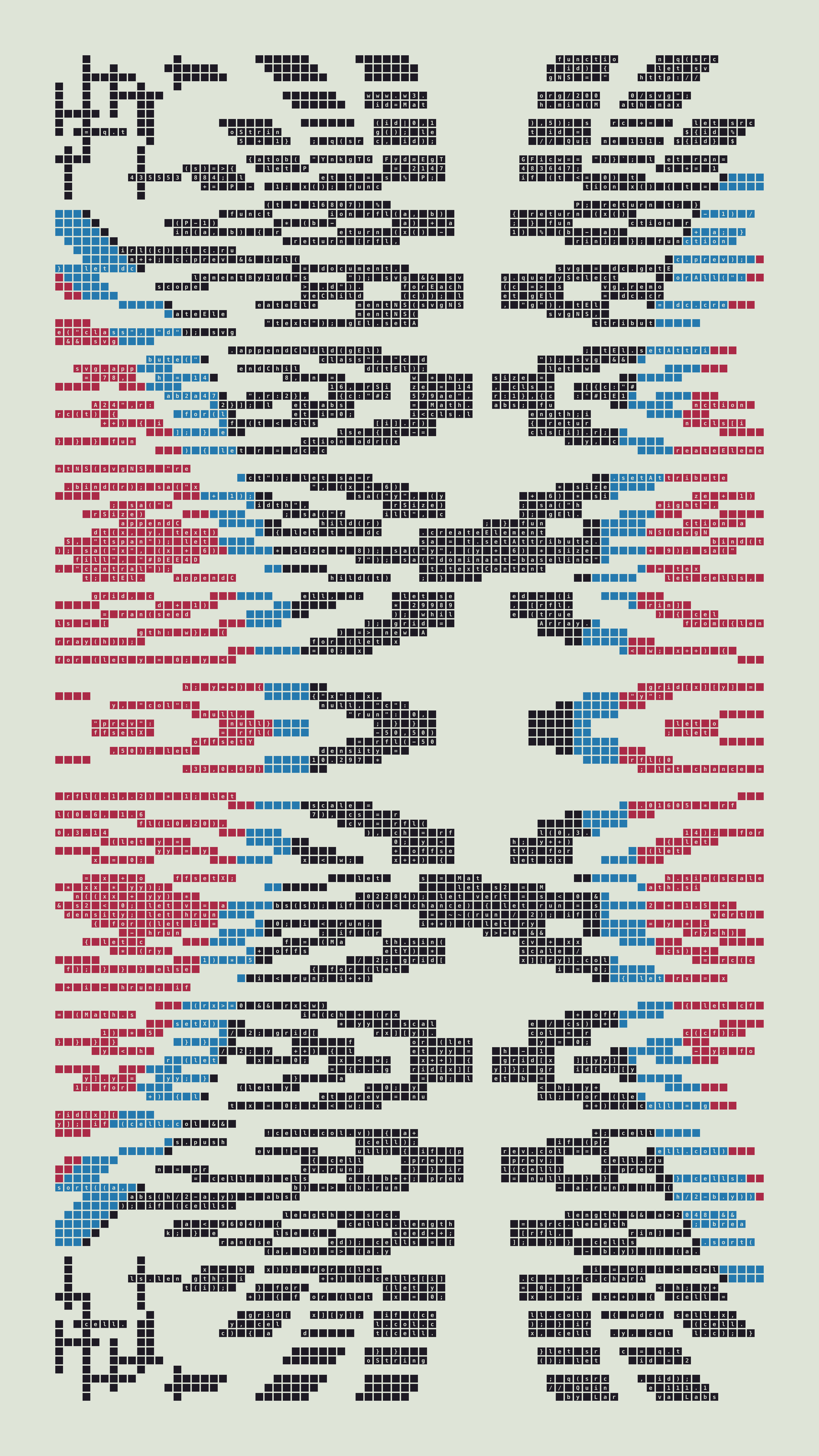 Quine #111 — Generation 1 (poster)