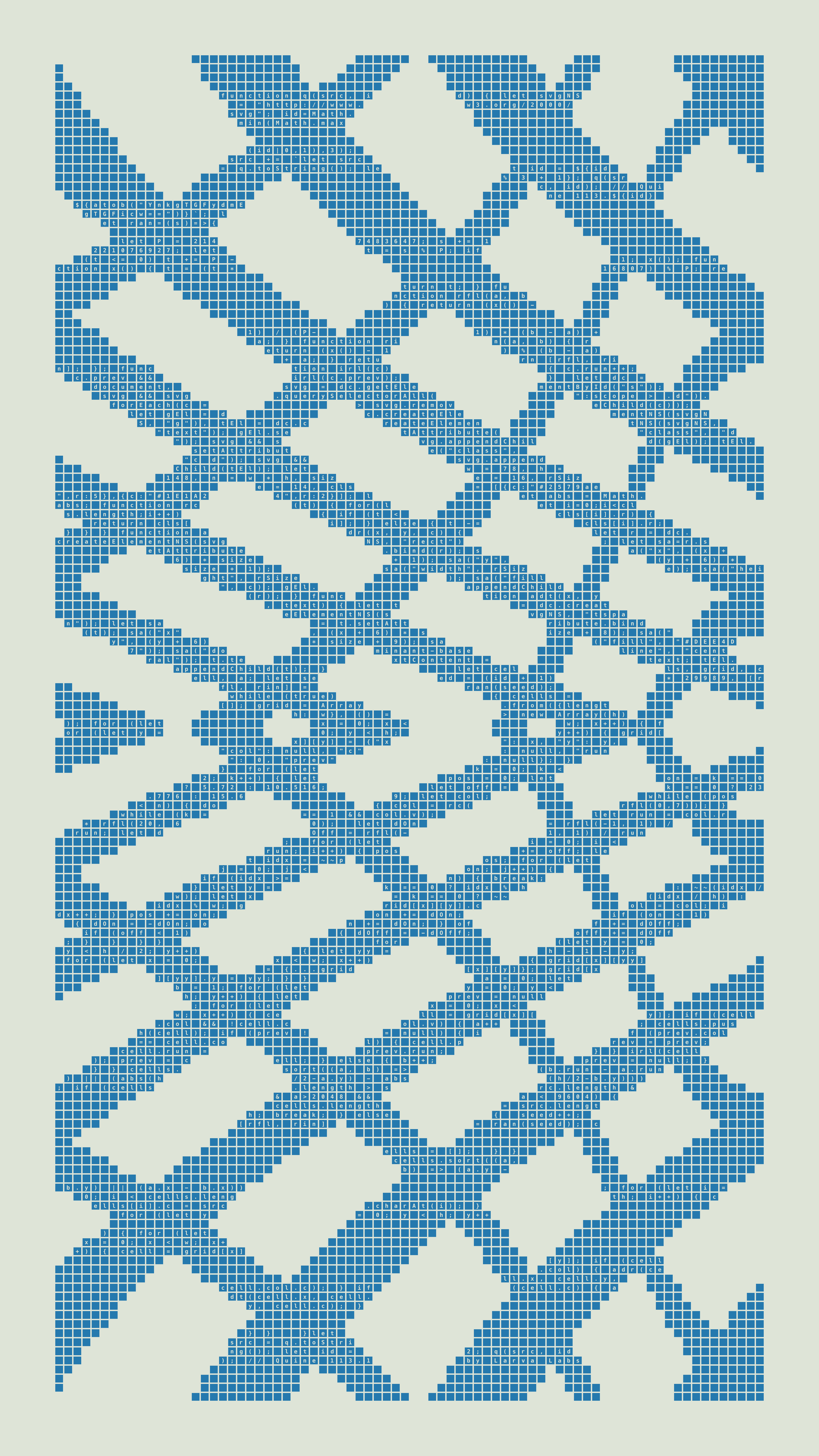Quine #113 — Generation 1 (poster)