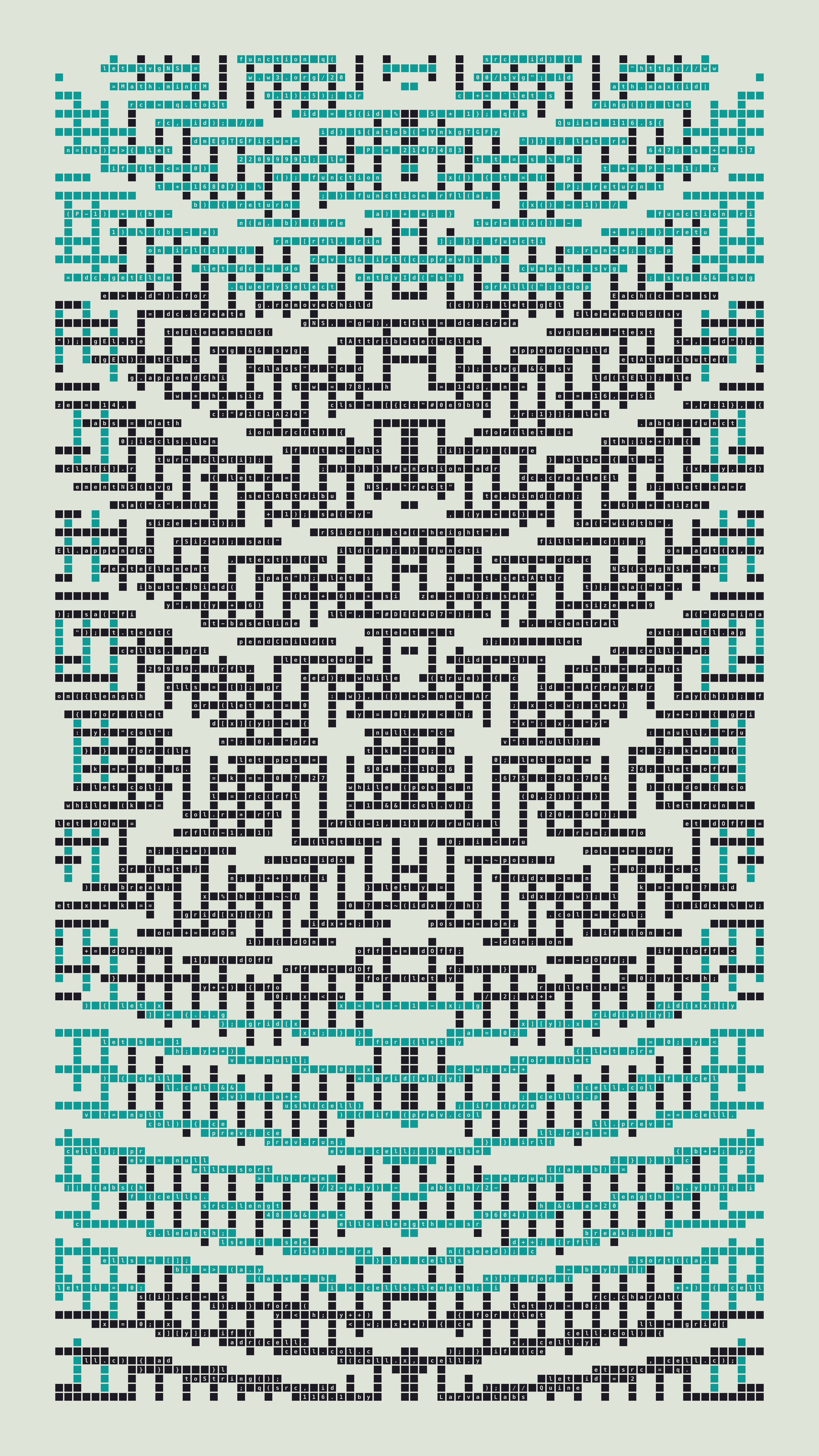 Quine #116 — Generation 1 (poster)