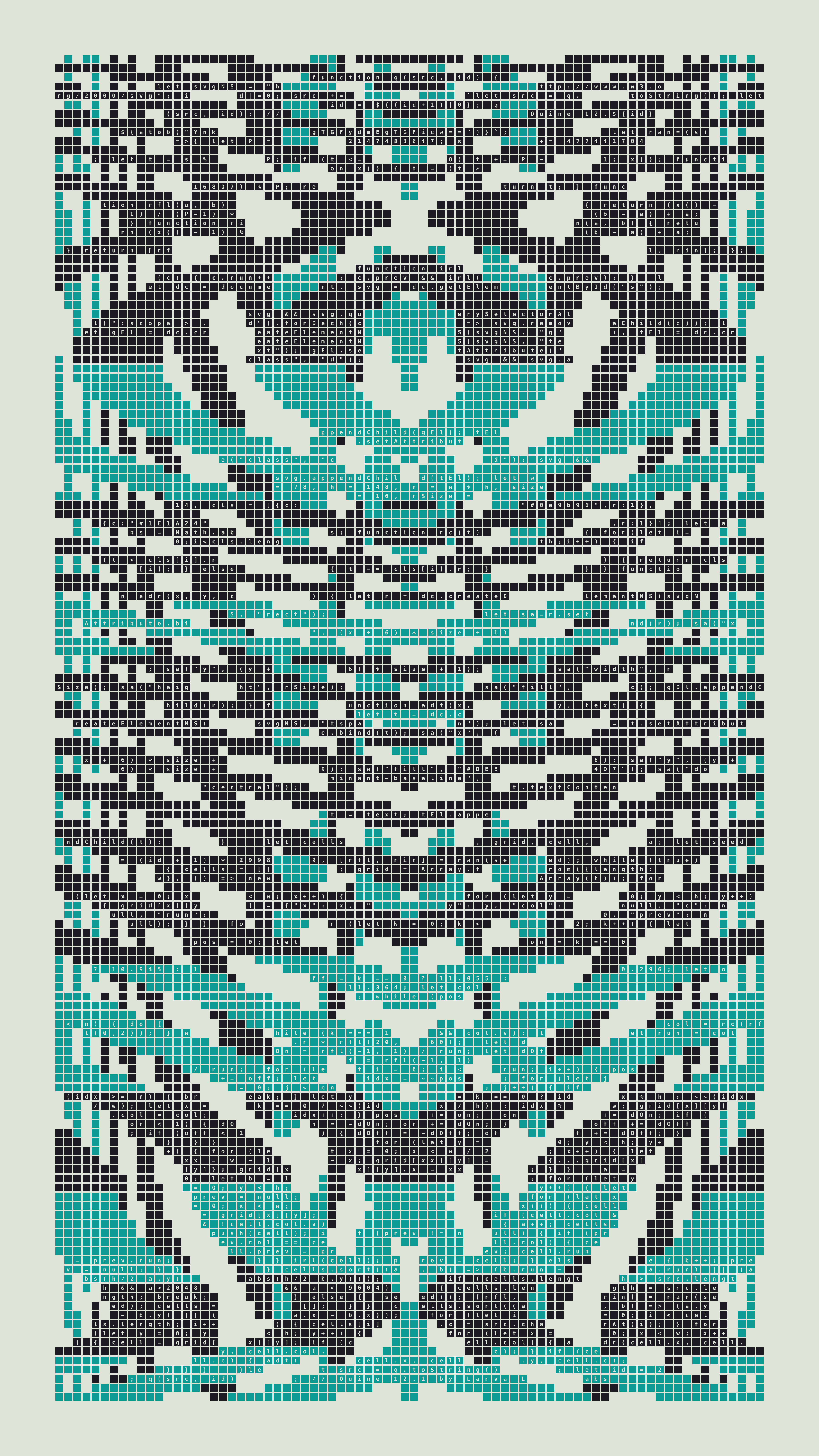 Quine #12 — Generation 1 (poster)