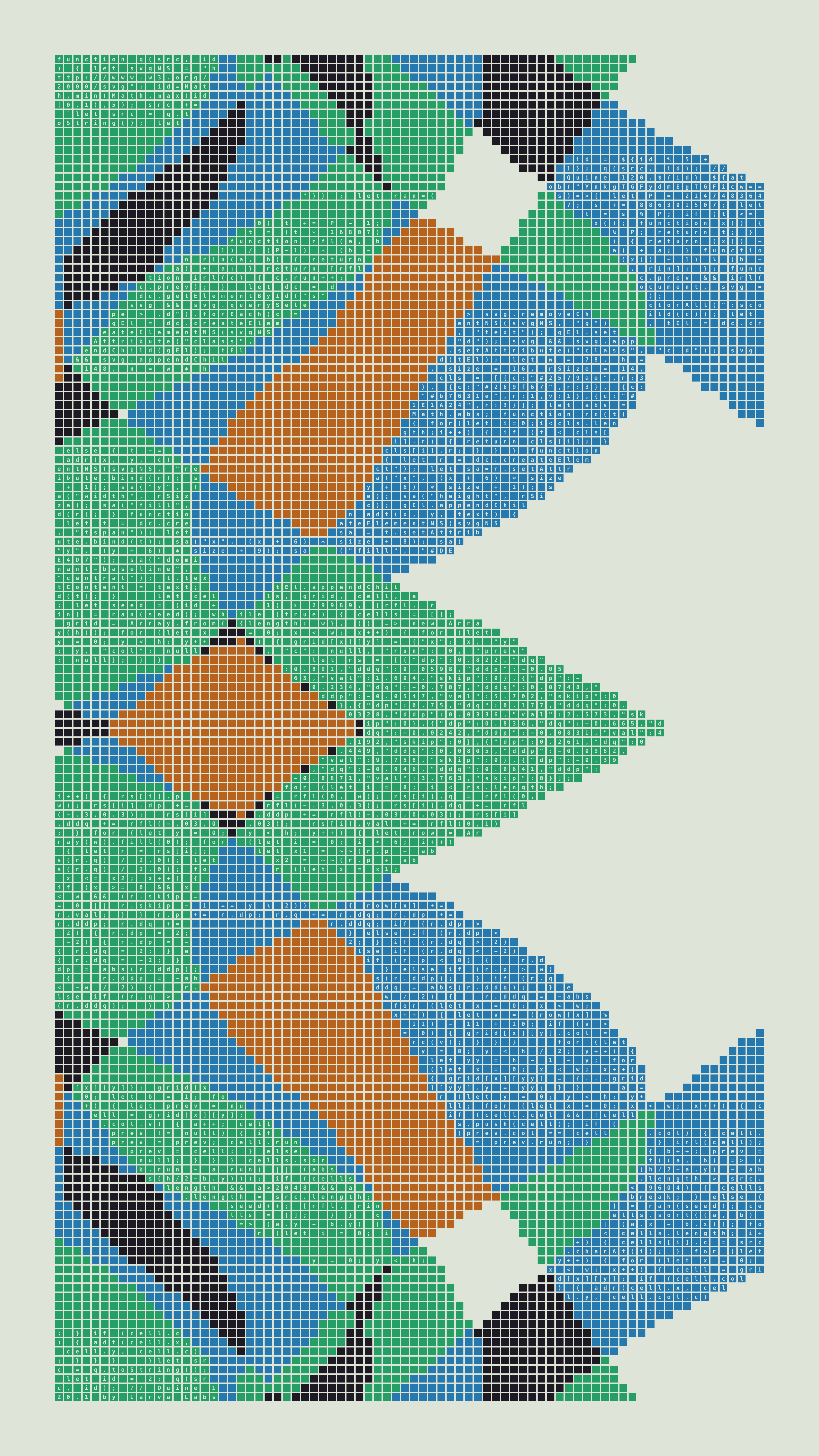 Quine #120 — Generation 1 (poster)