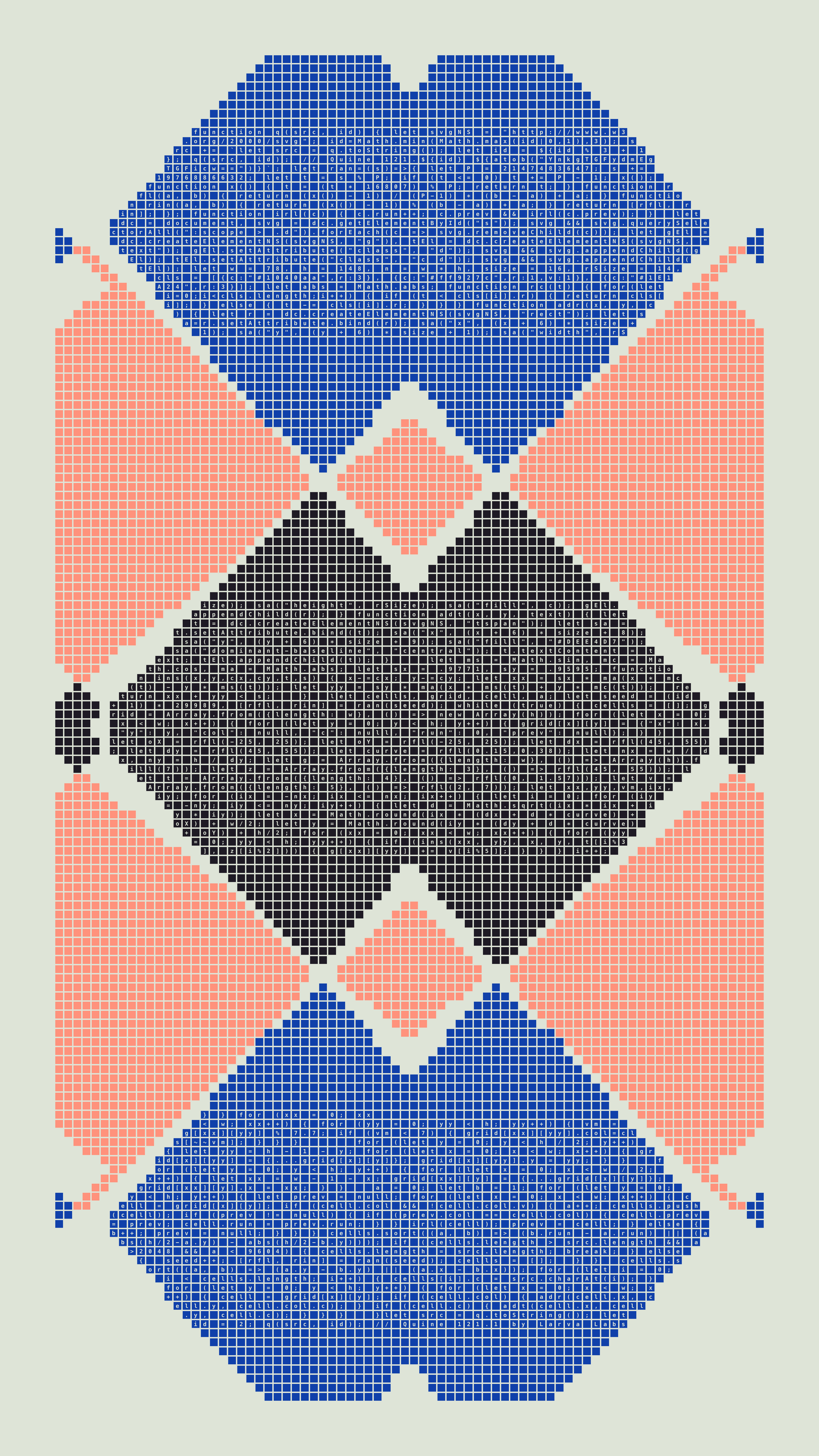 Quine #121 — Generation 1 (poster)