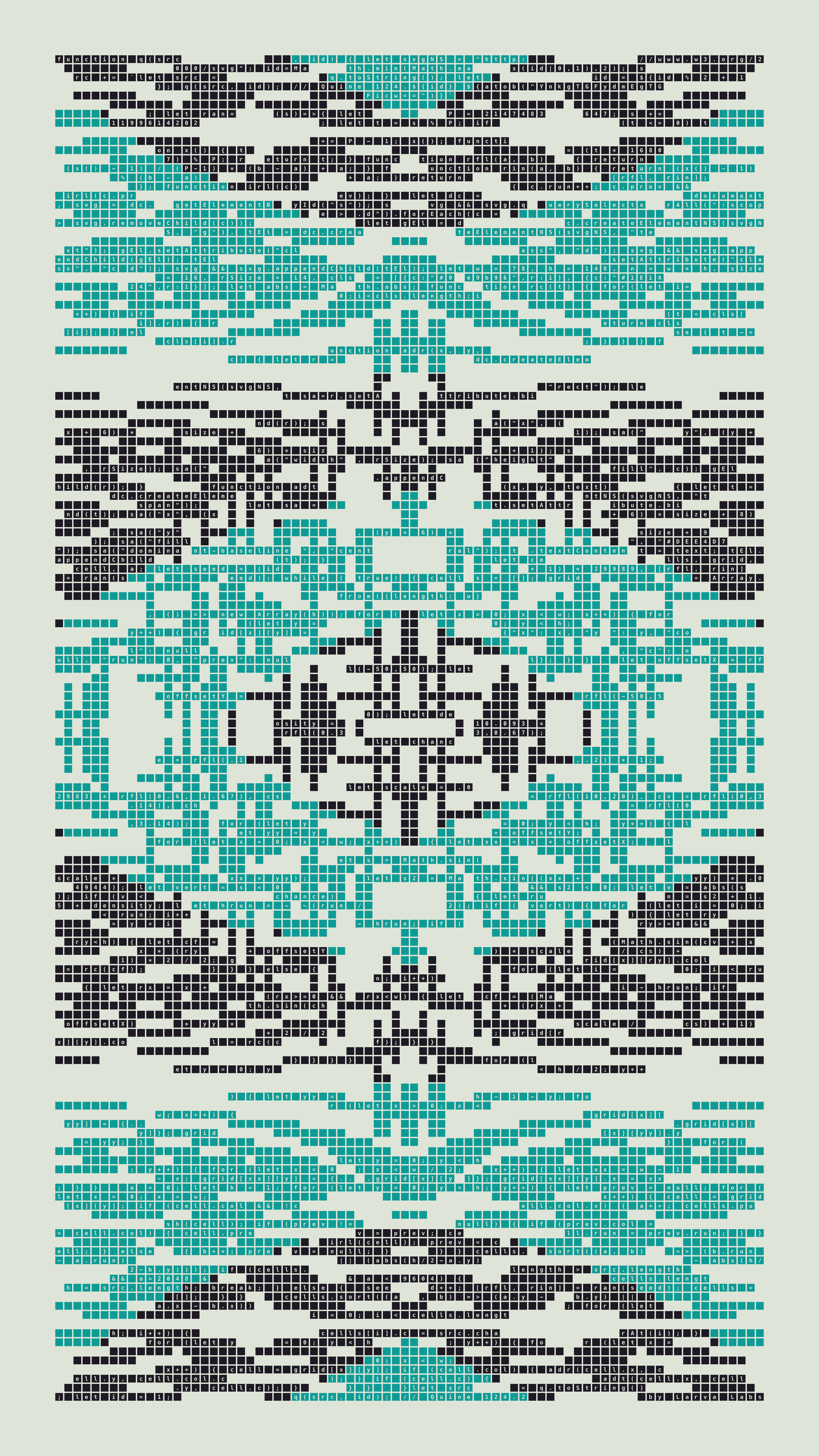 Quine #124 — Generation 2 (poster)