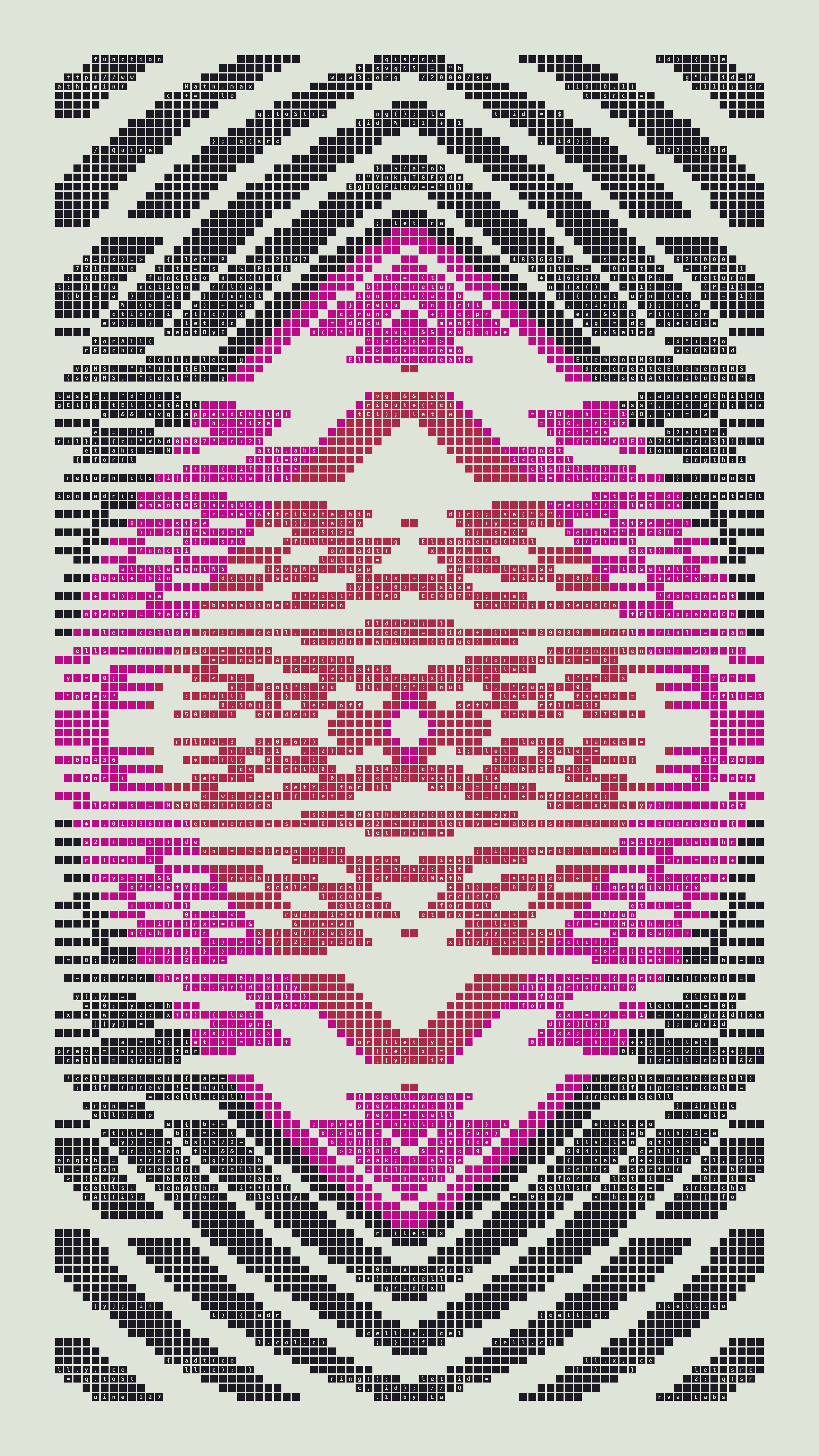 Quine #127 — Generation 1 (poster)