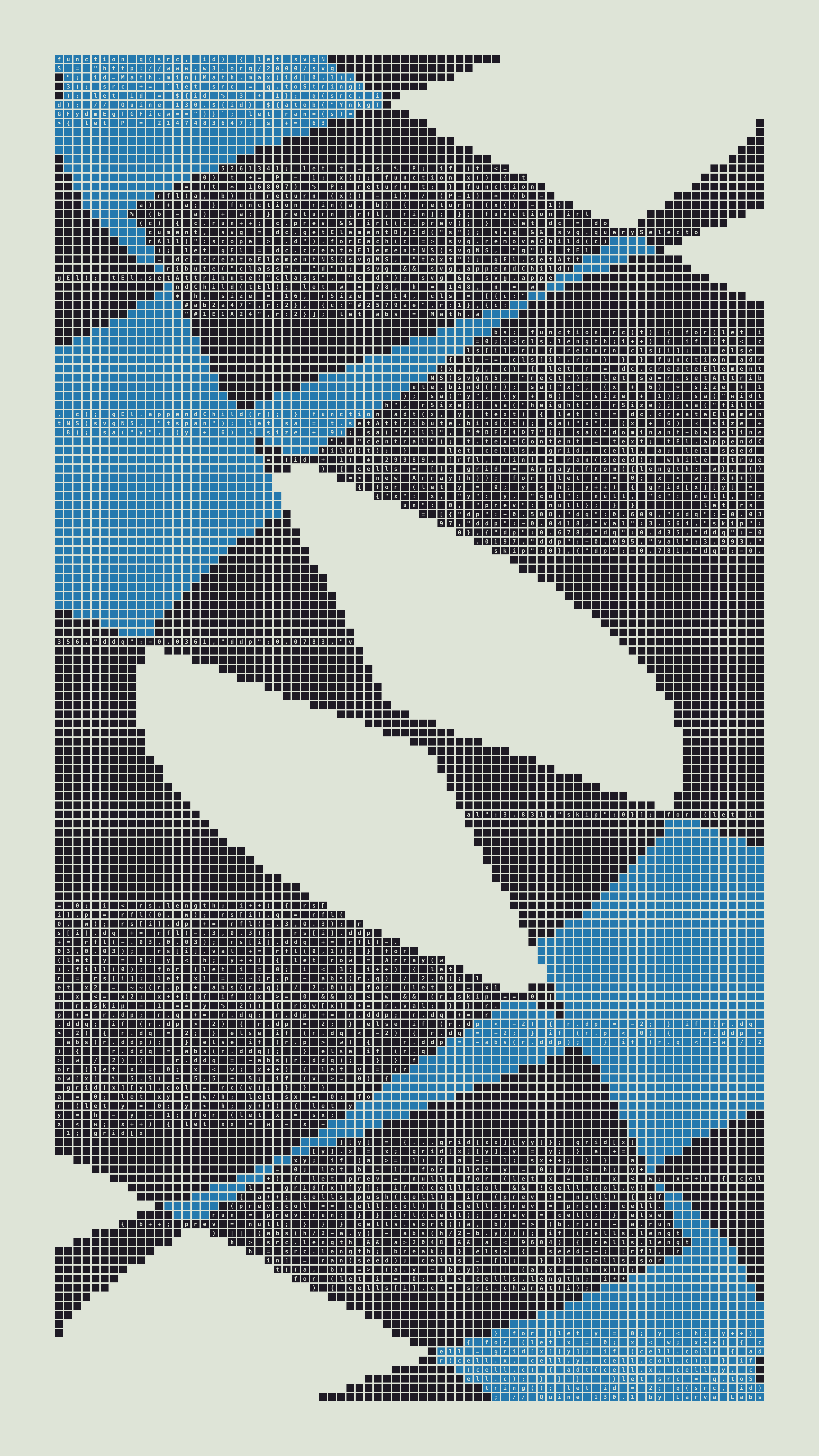 Quine #130 — Generation 1 (poster)