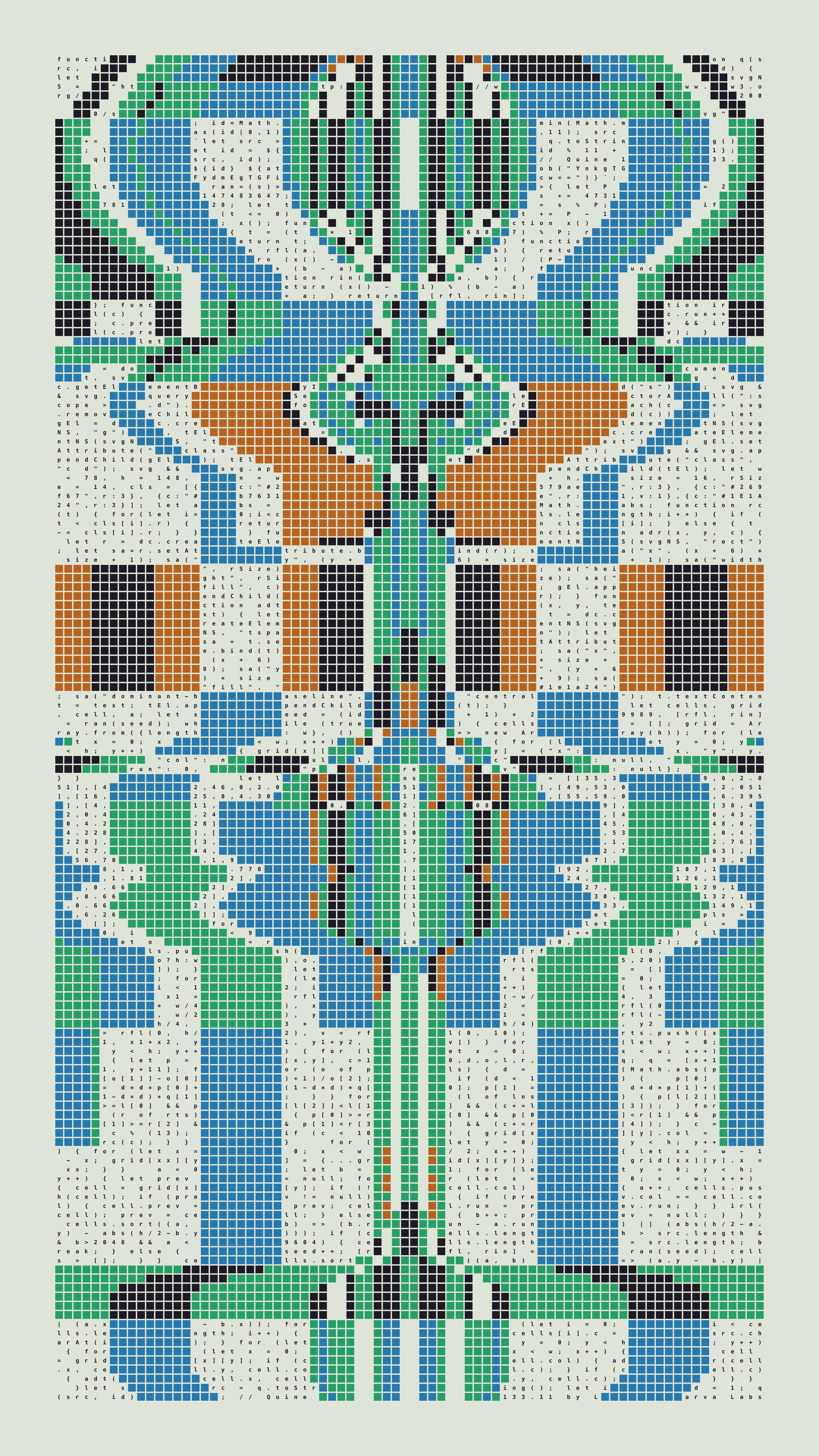 Quine #133 — Generation 11 (poster)