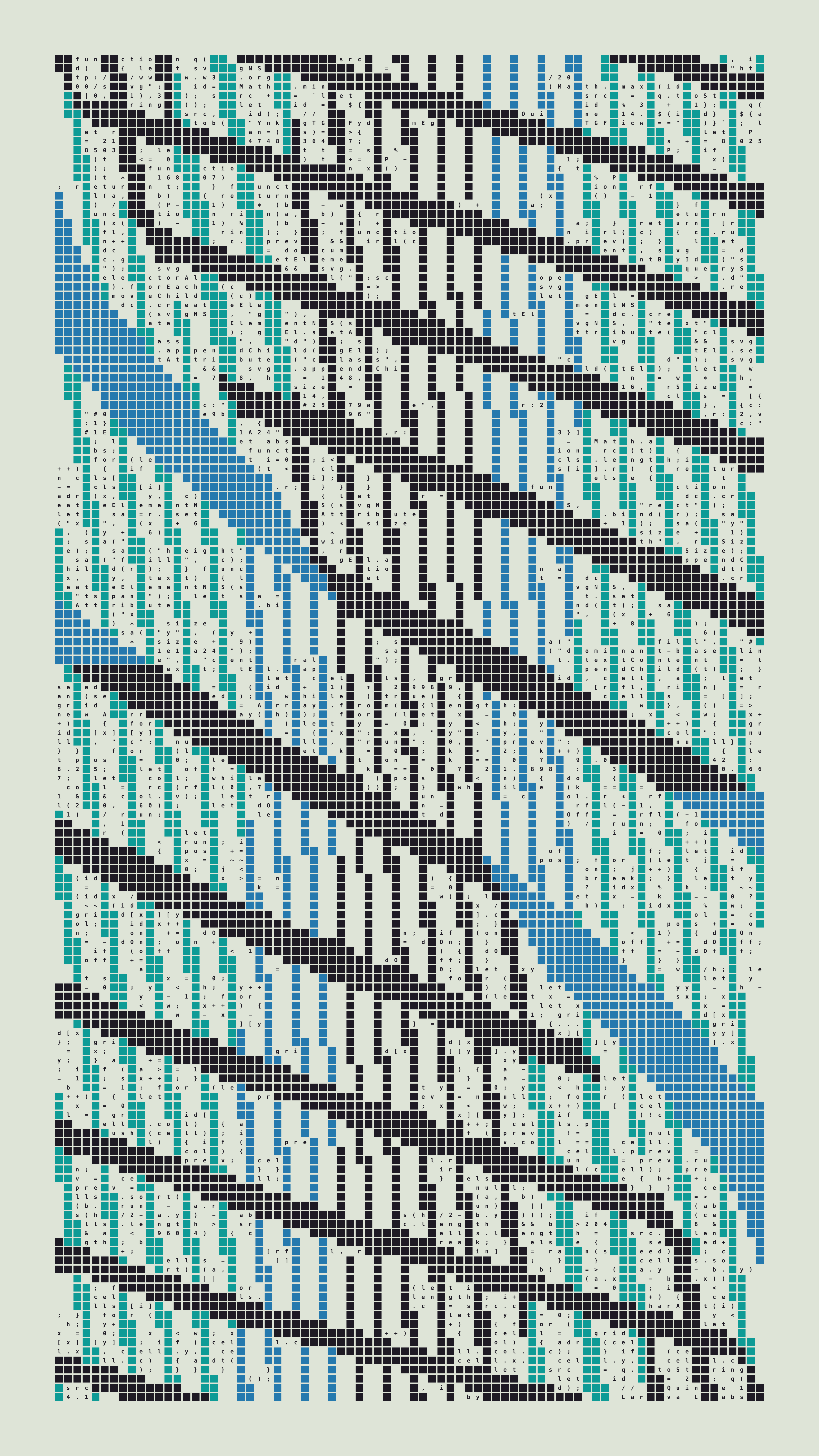 Quine #14 — Generation 1 (poster)