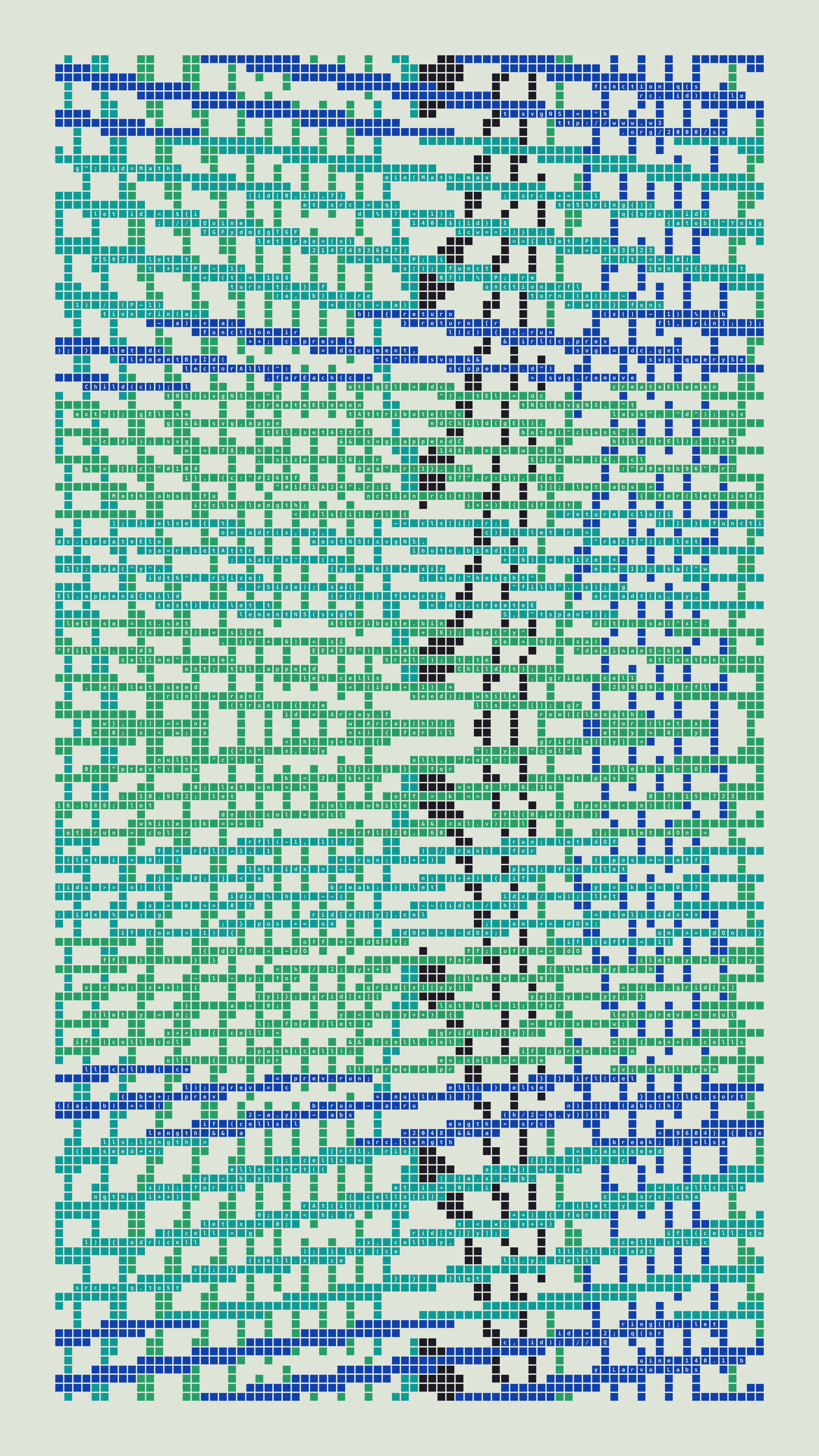 Quine #140 — Generation 1 (poster)