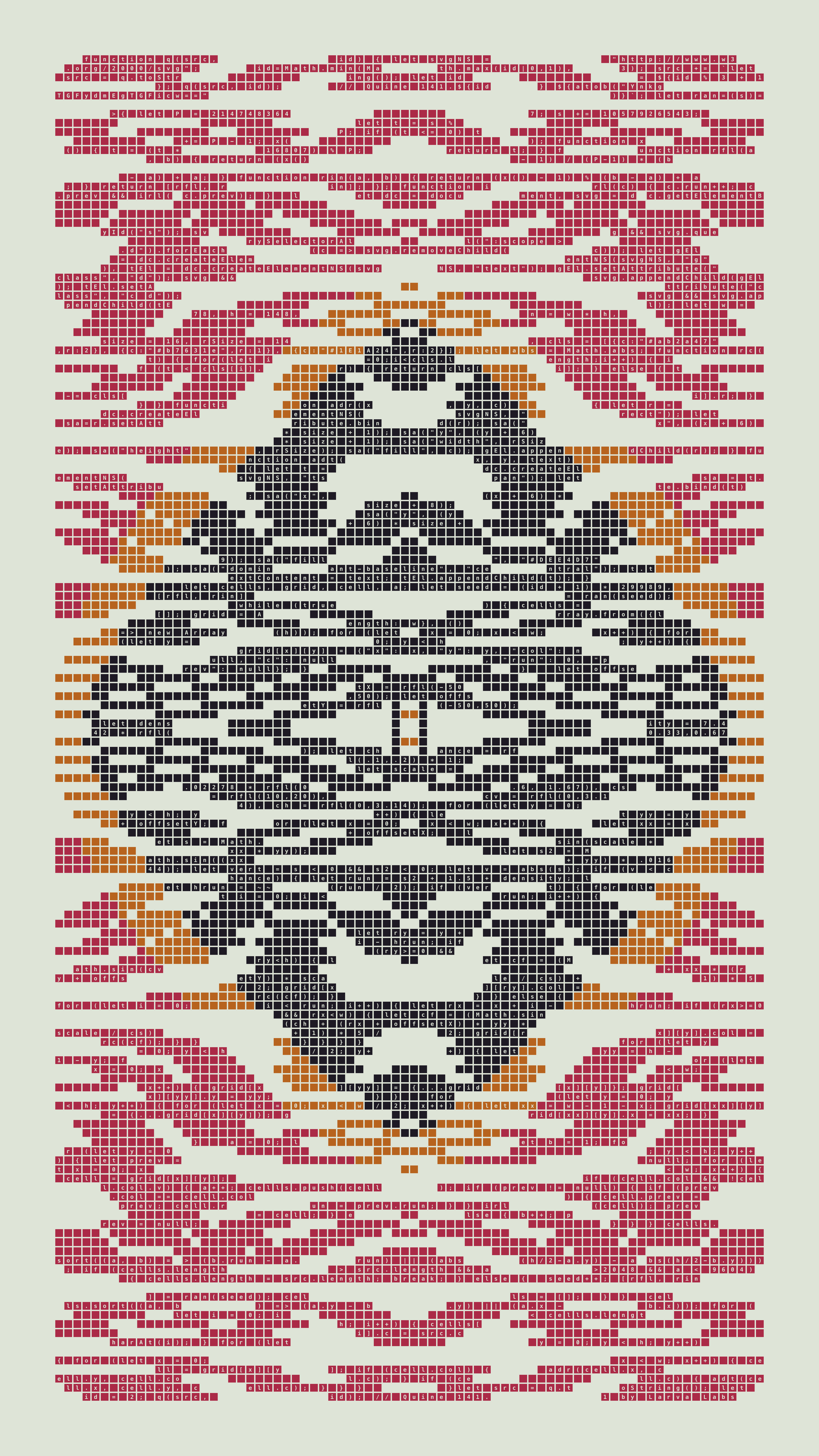 Quine #141 — Generation 1 (poster)