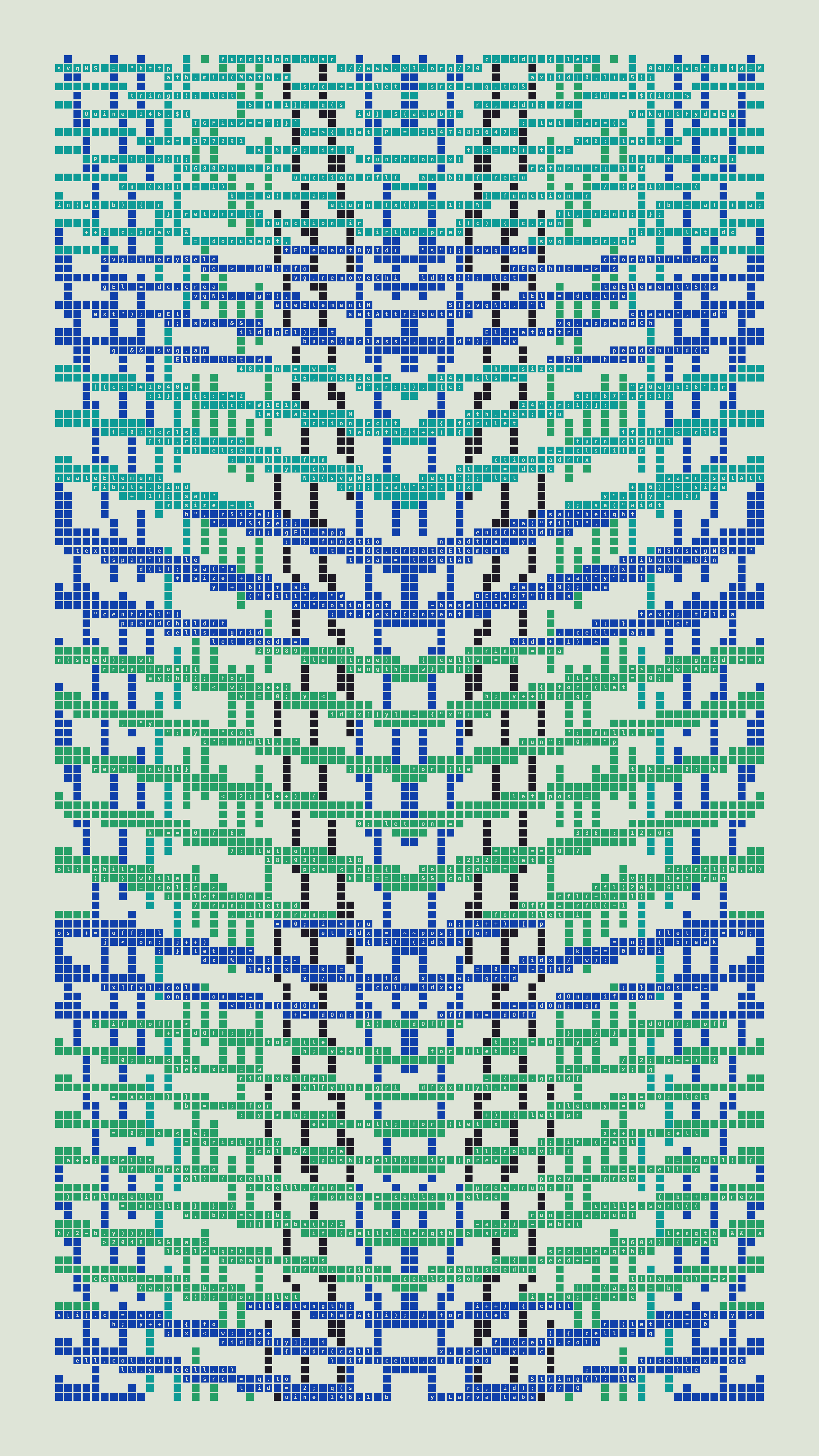 Quine #146 — Generation 1 (poster)