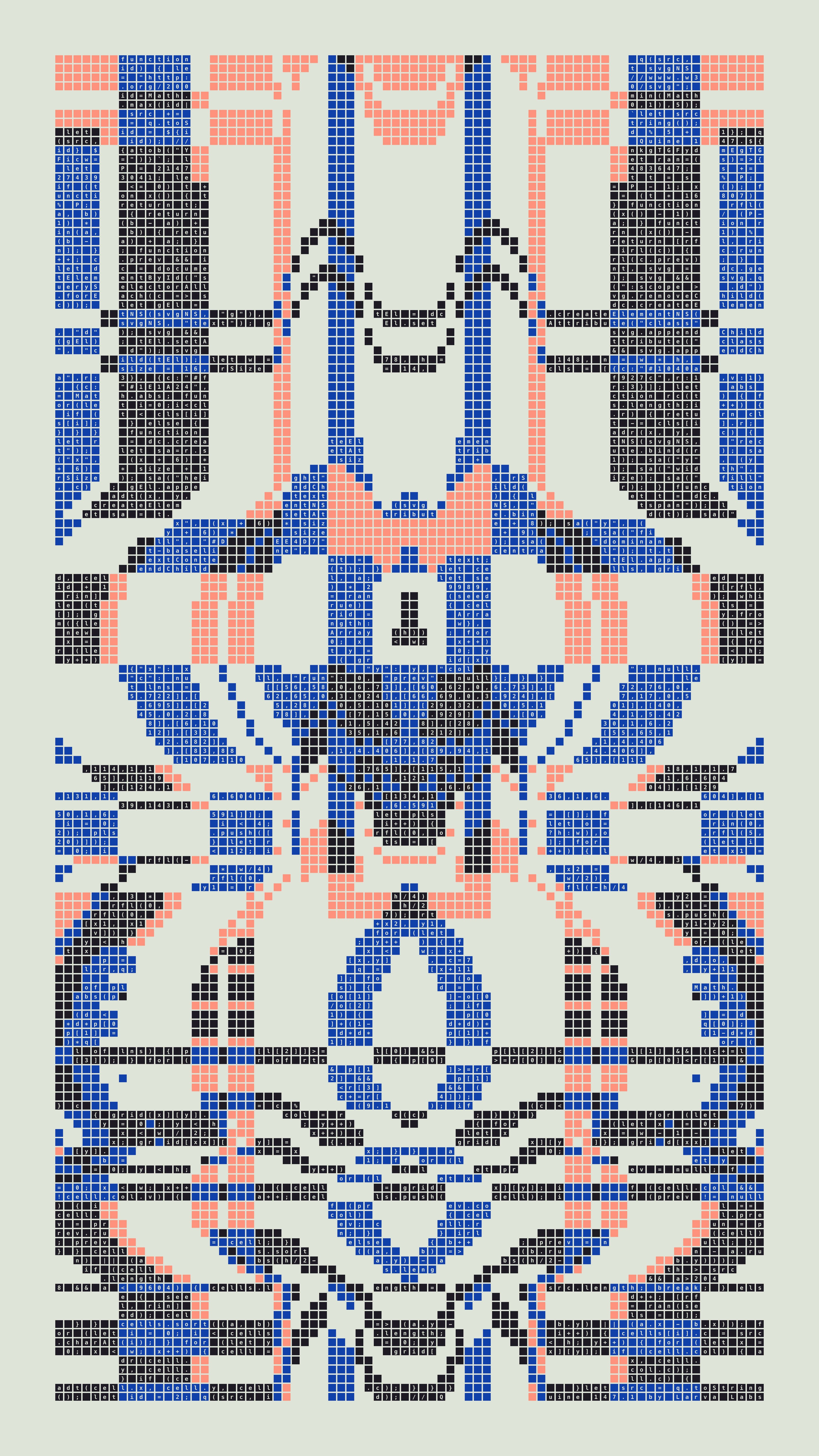 Quine #147 — Generation 1 (poster)