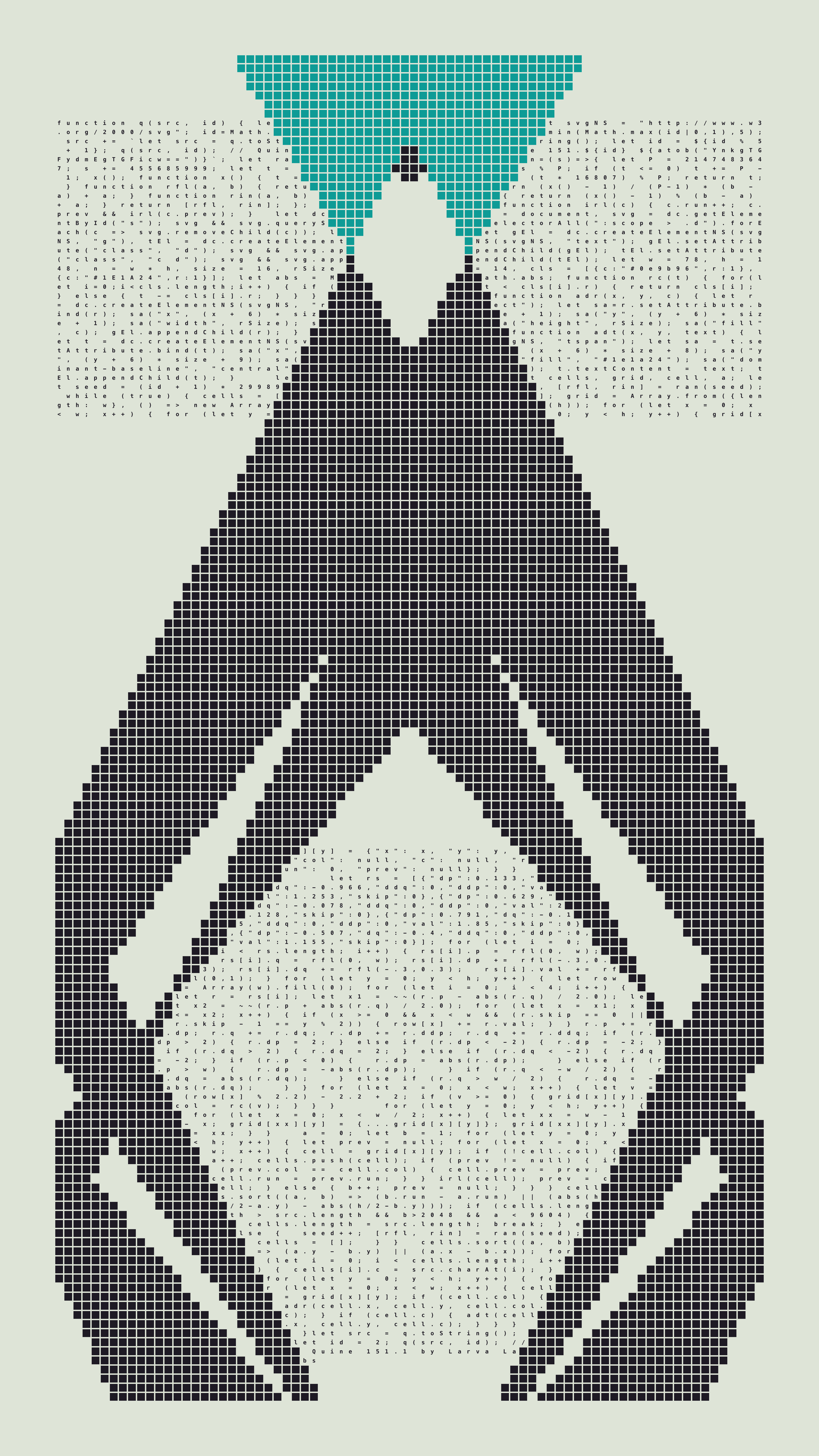 Quine #151 — Generation 1 (poster)