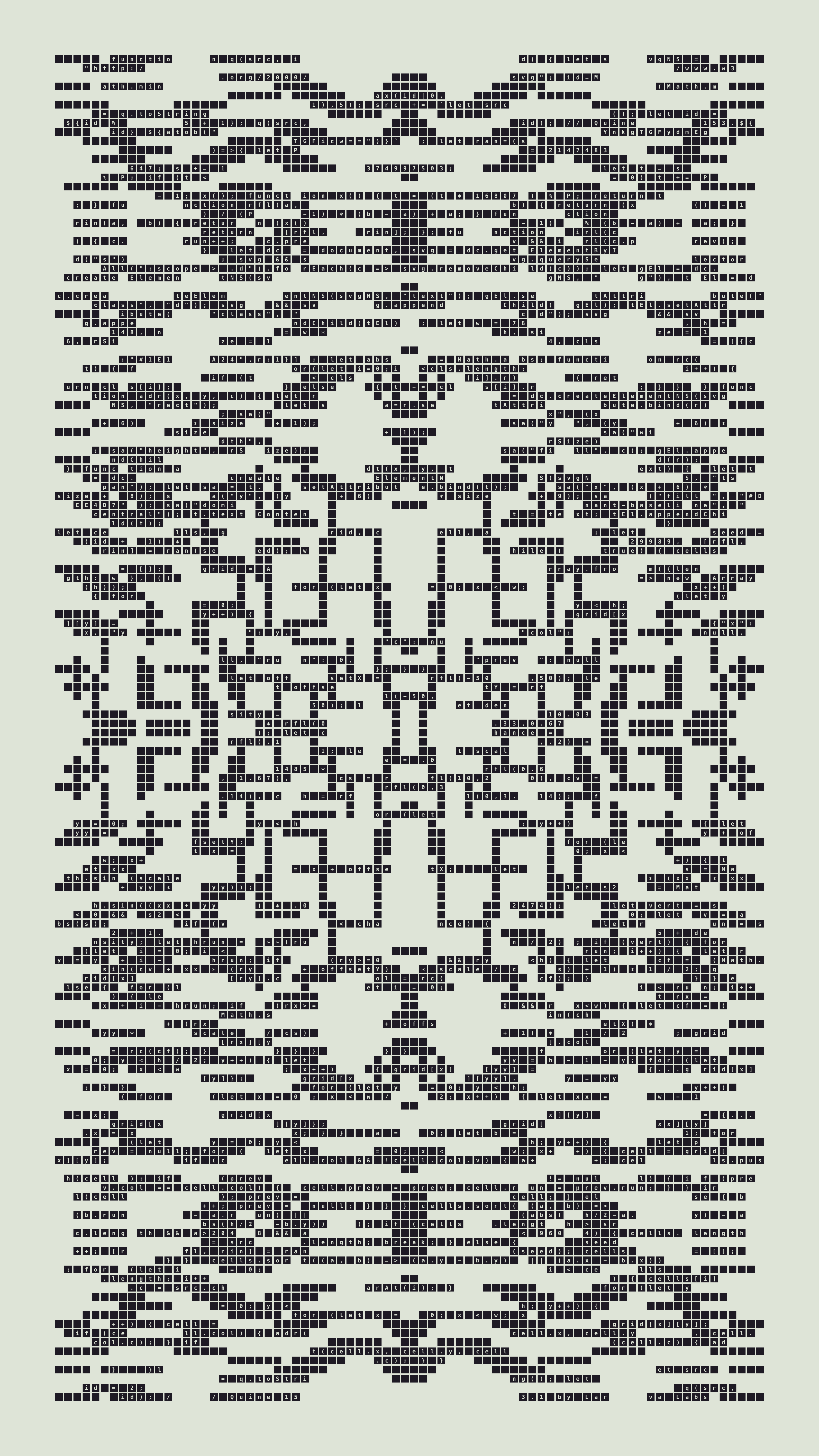Quine #153 — Generation 1 (poster)