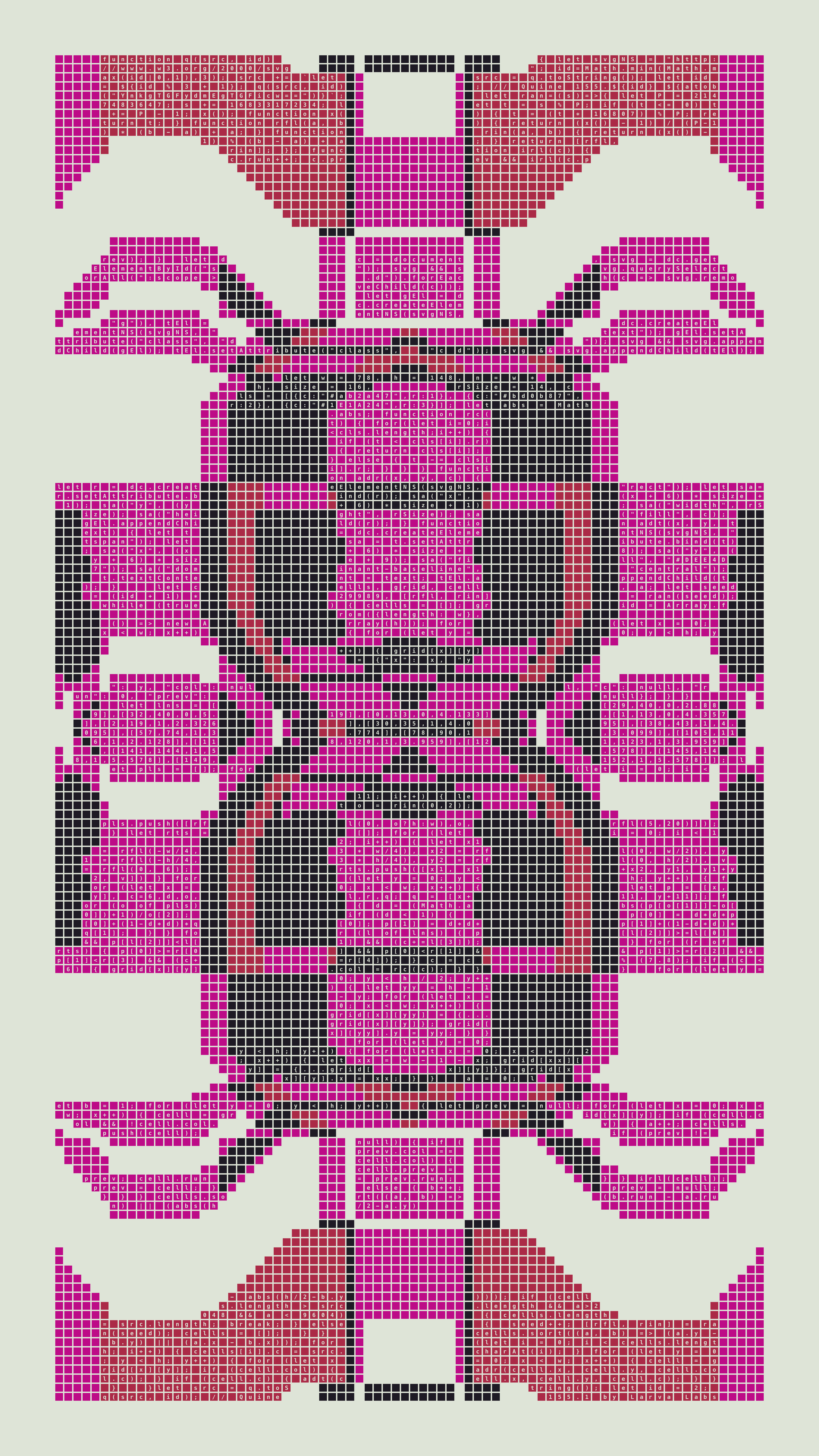 Quine #155 — Generation 1 (poster)