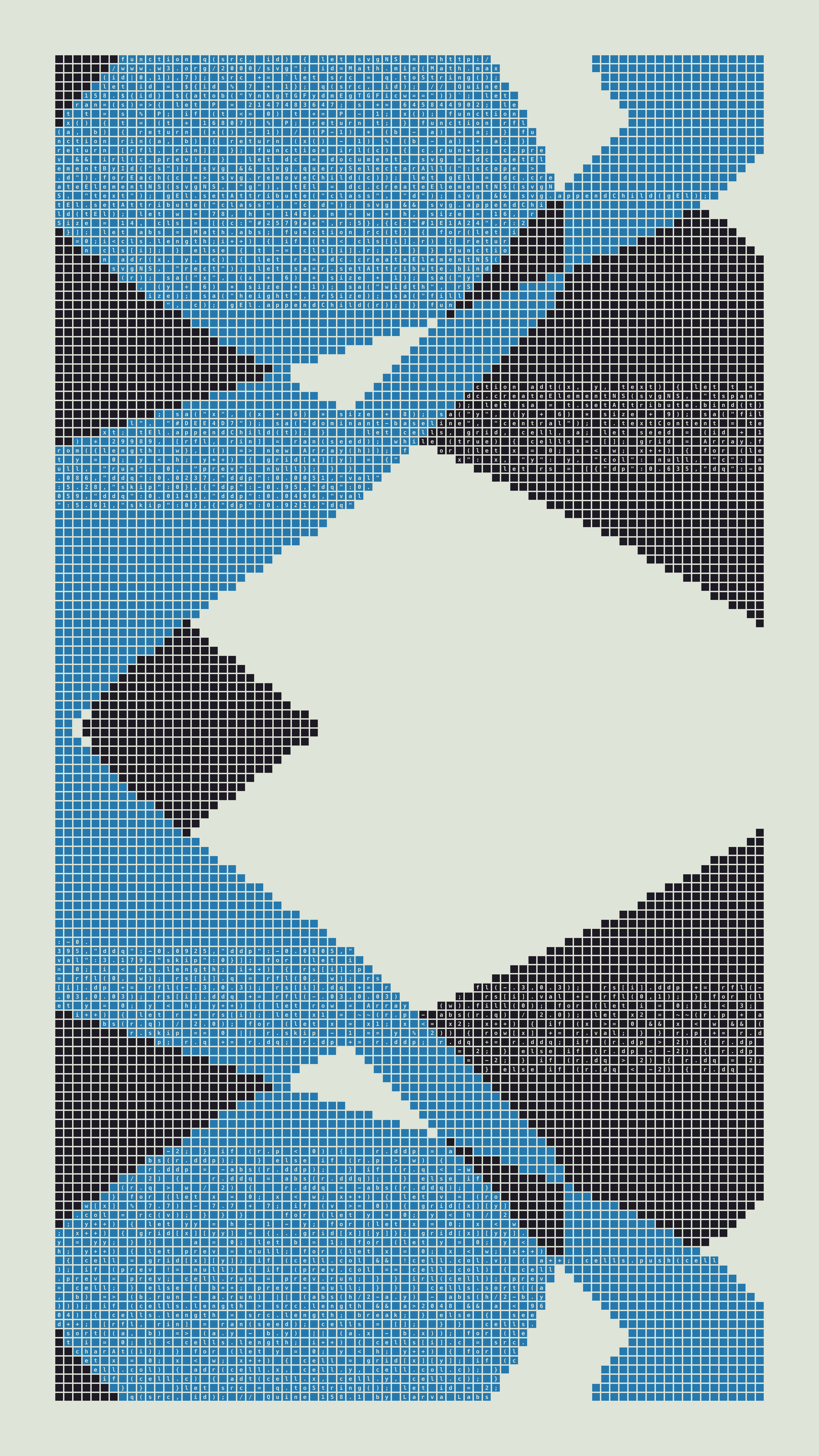Quine #158 — Generation 1 (poster)