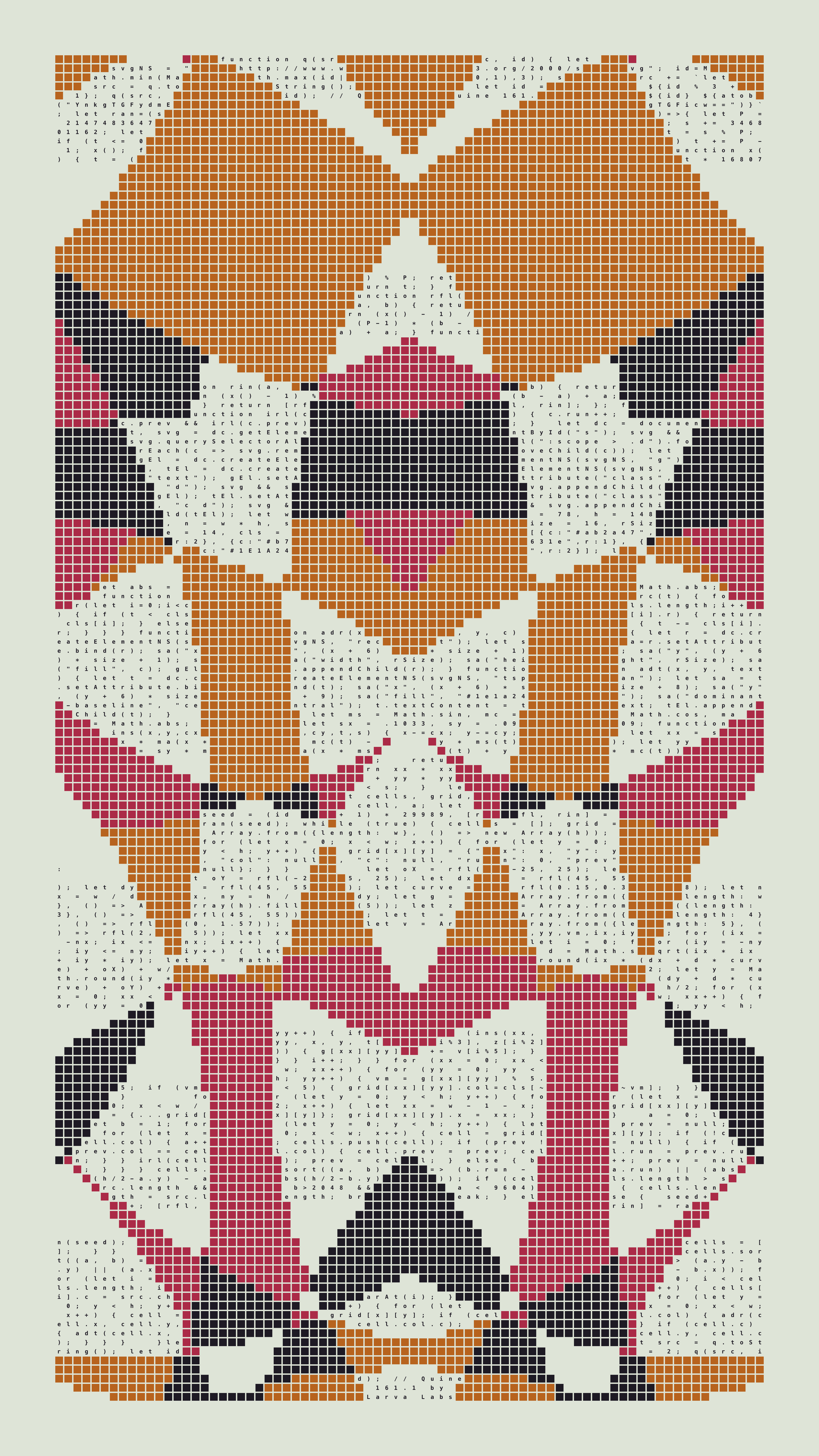 Quine #161 — Generation 1 (poster)