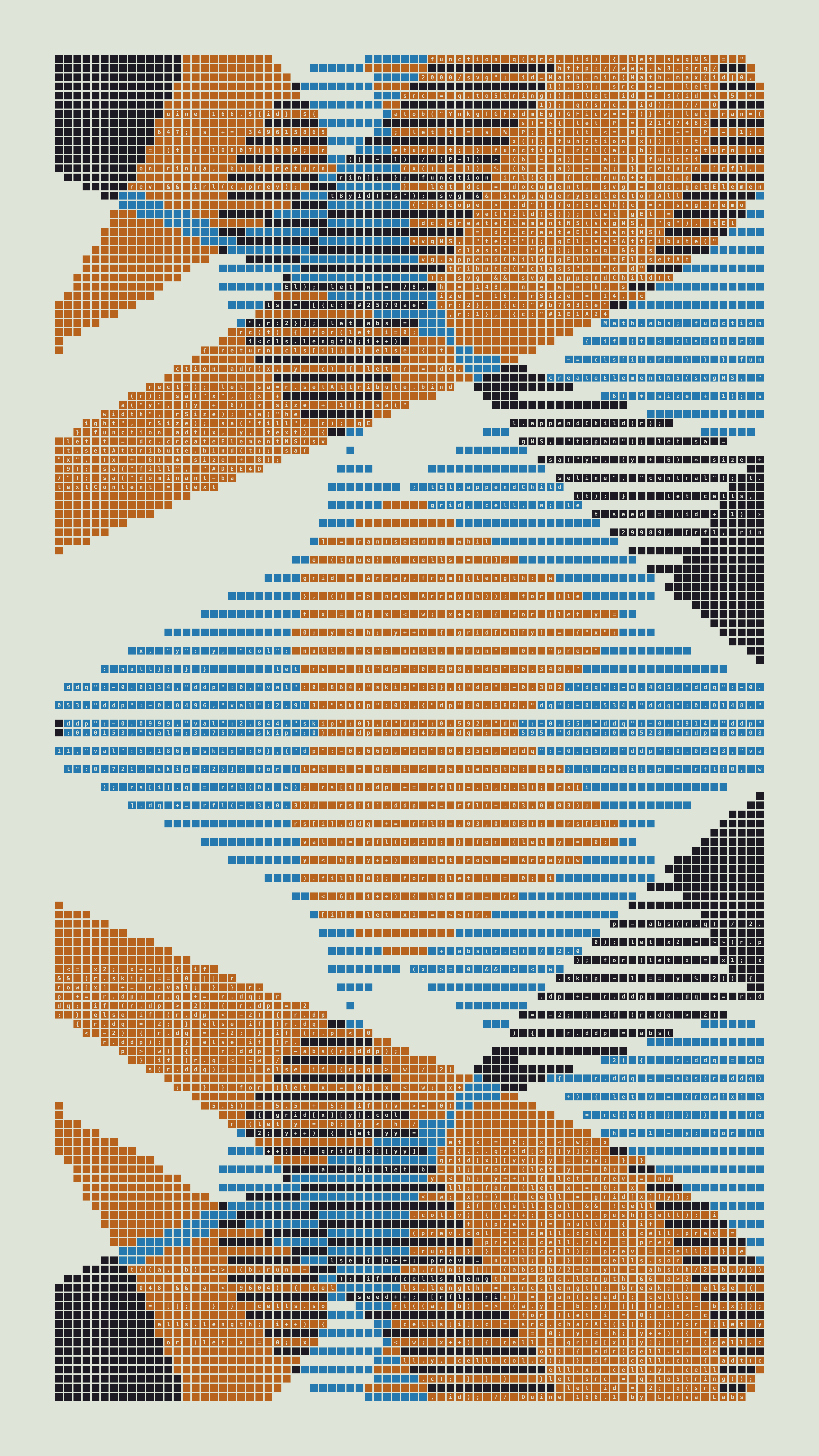 Quine #166 — Generation 1 (poster)