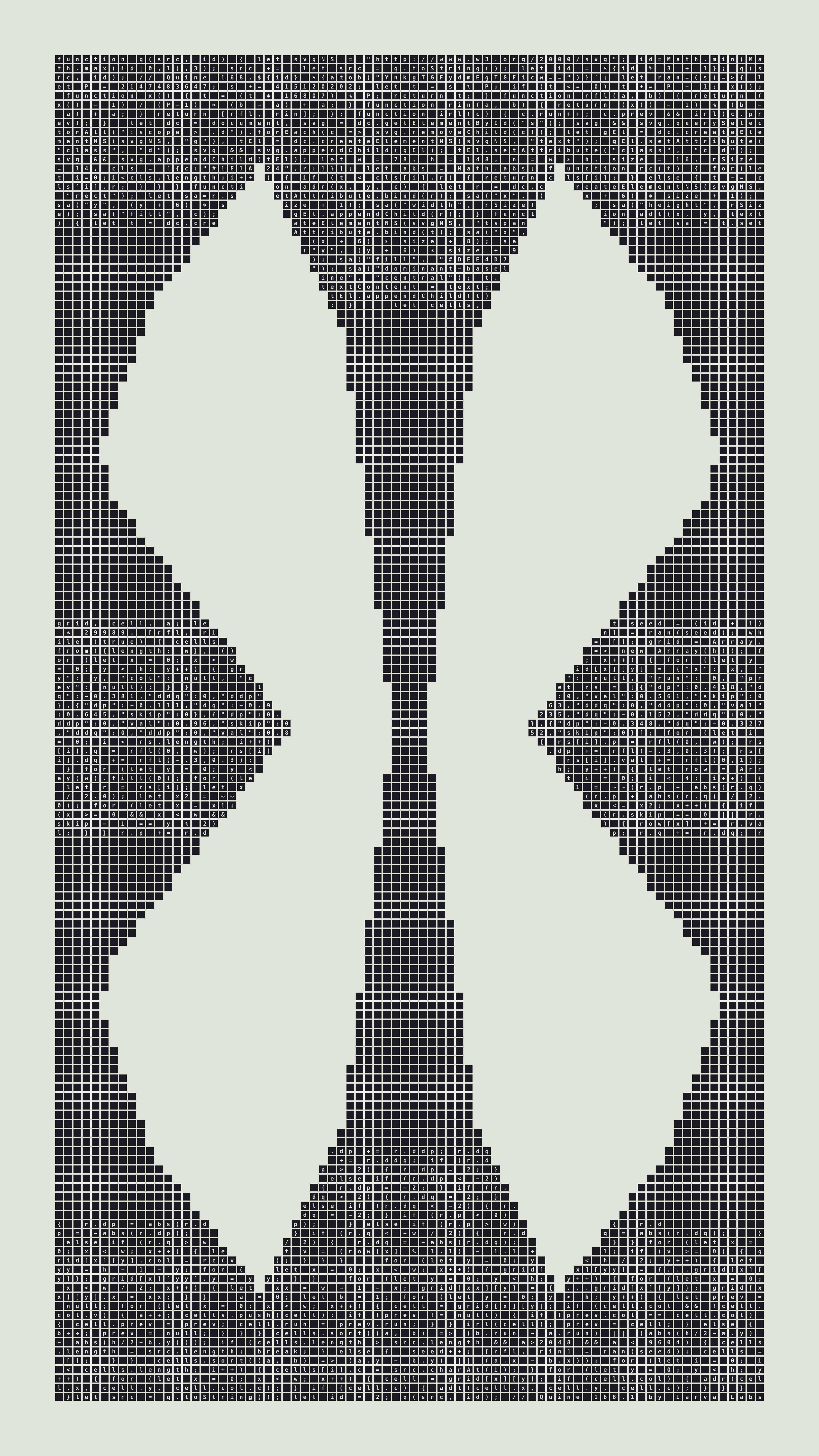 Quine #168 — Generation 1 (poster)