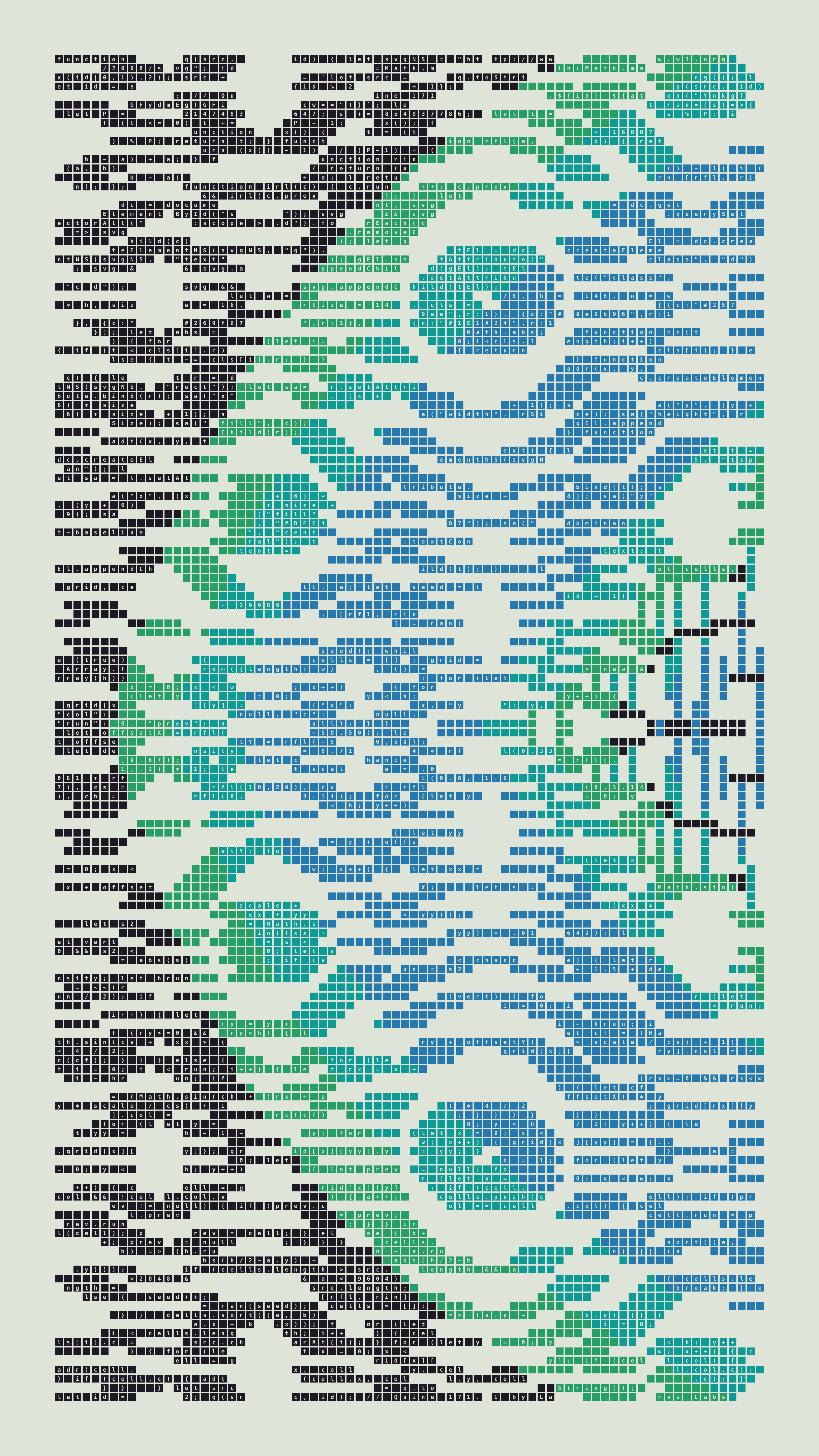 Quine #171 — Generation 1 (poster)