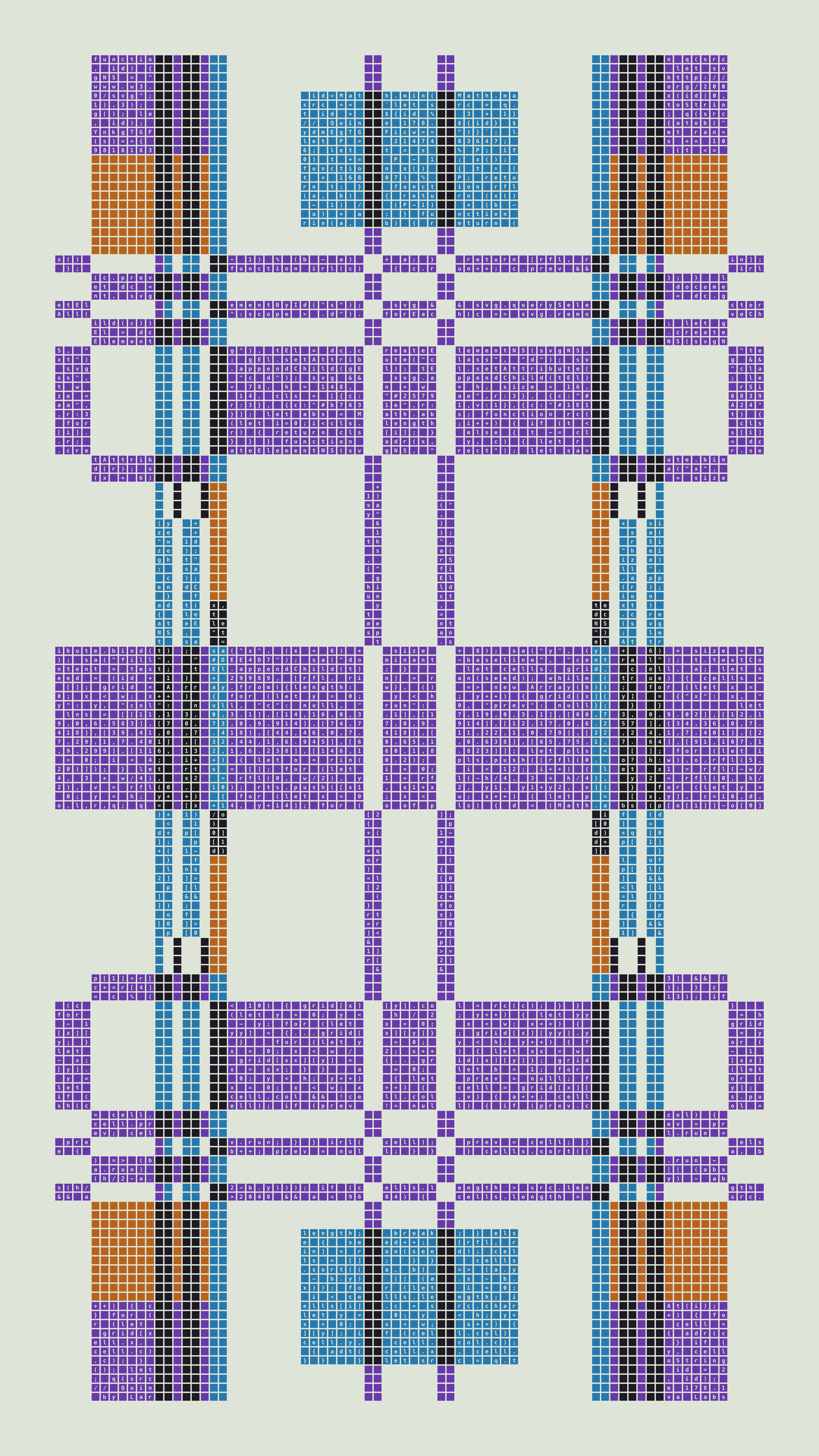Quine #178 — Generation 1 (poster)