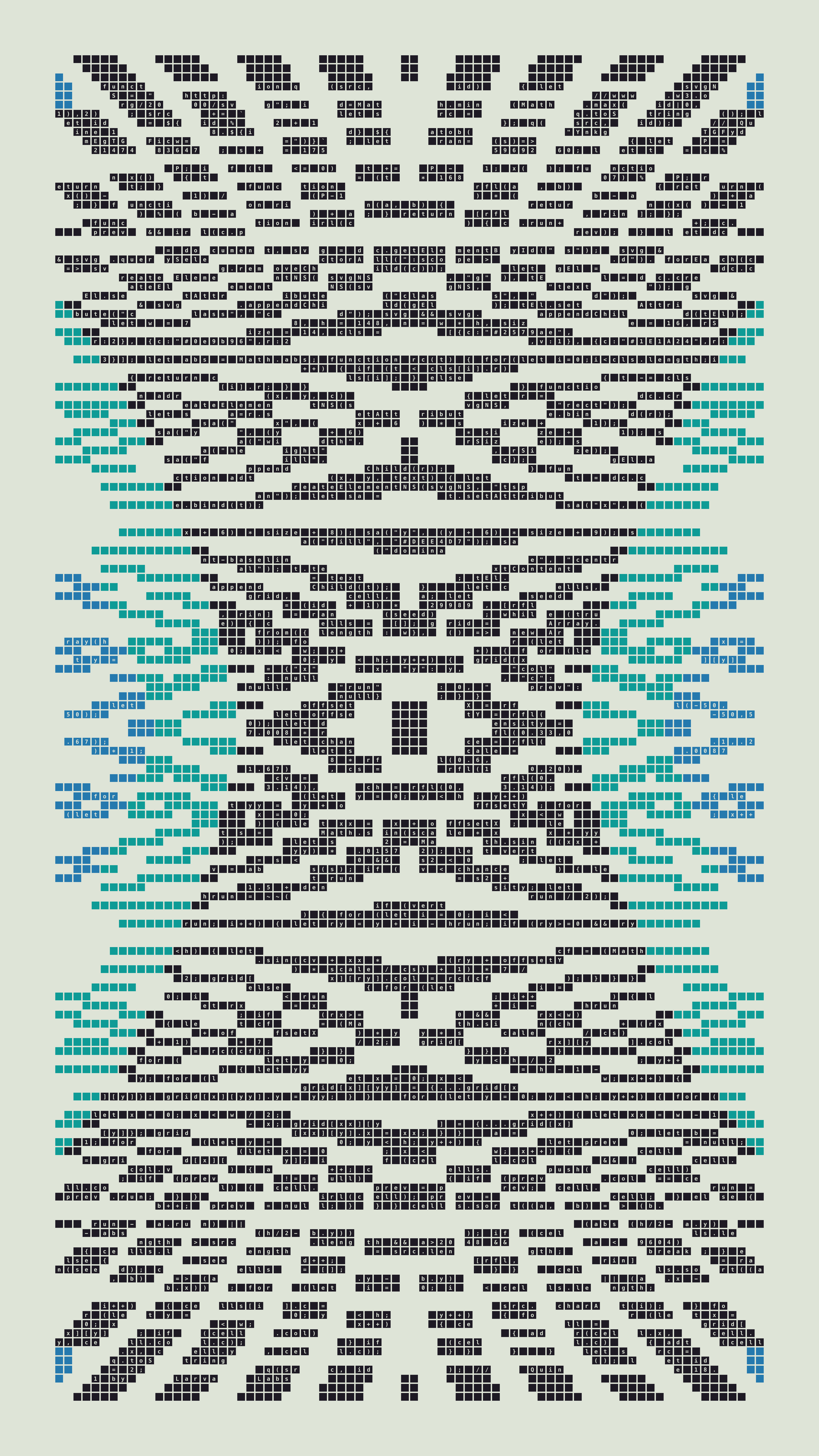 Quine #18 — Generation 1 (poster)