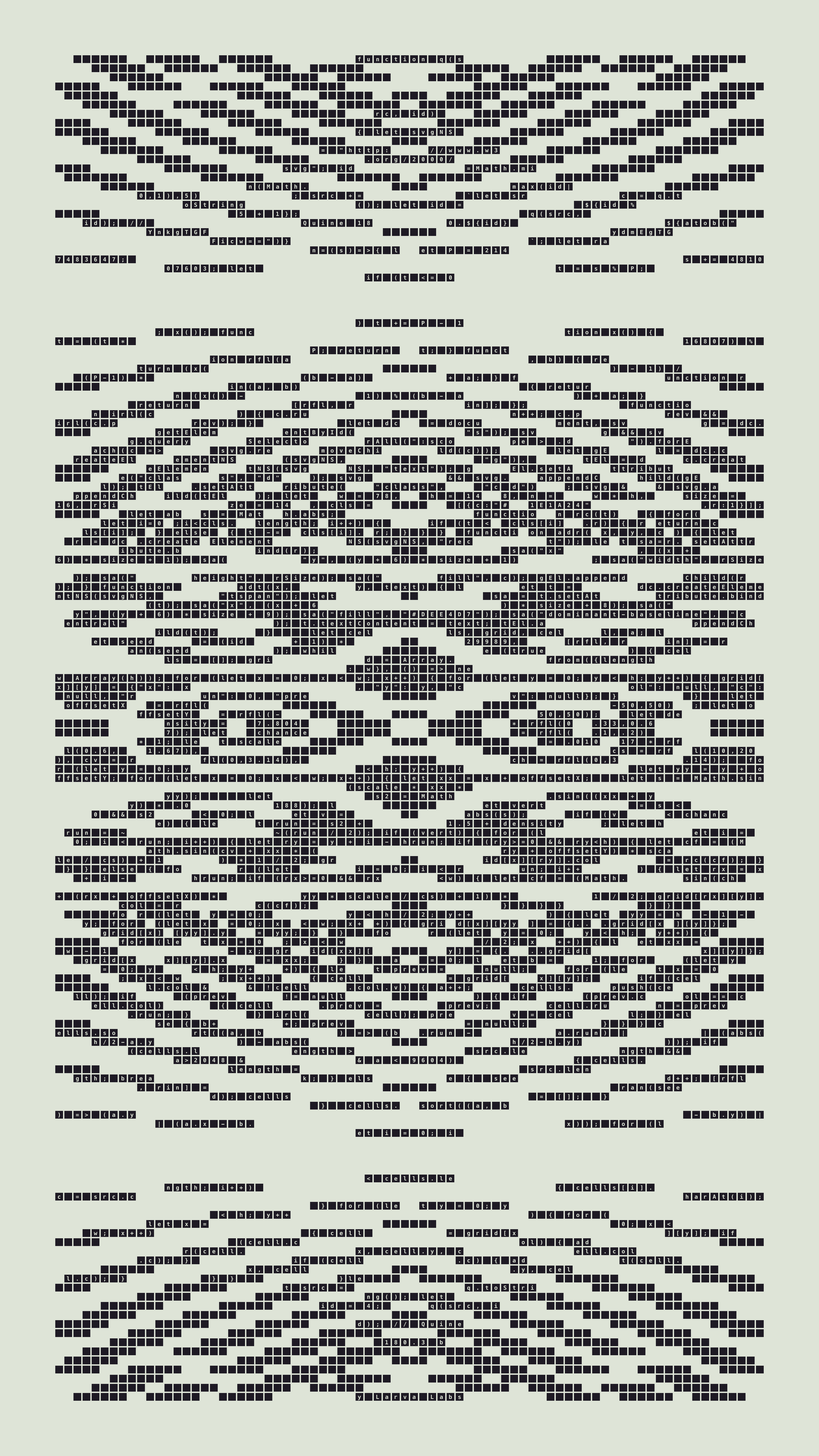 Quine #180 — Generation 3 (poster)