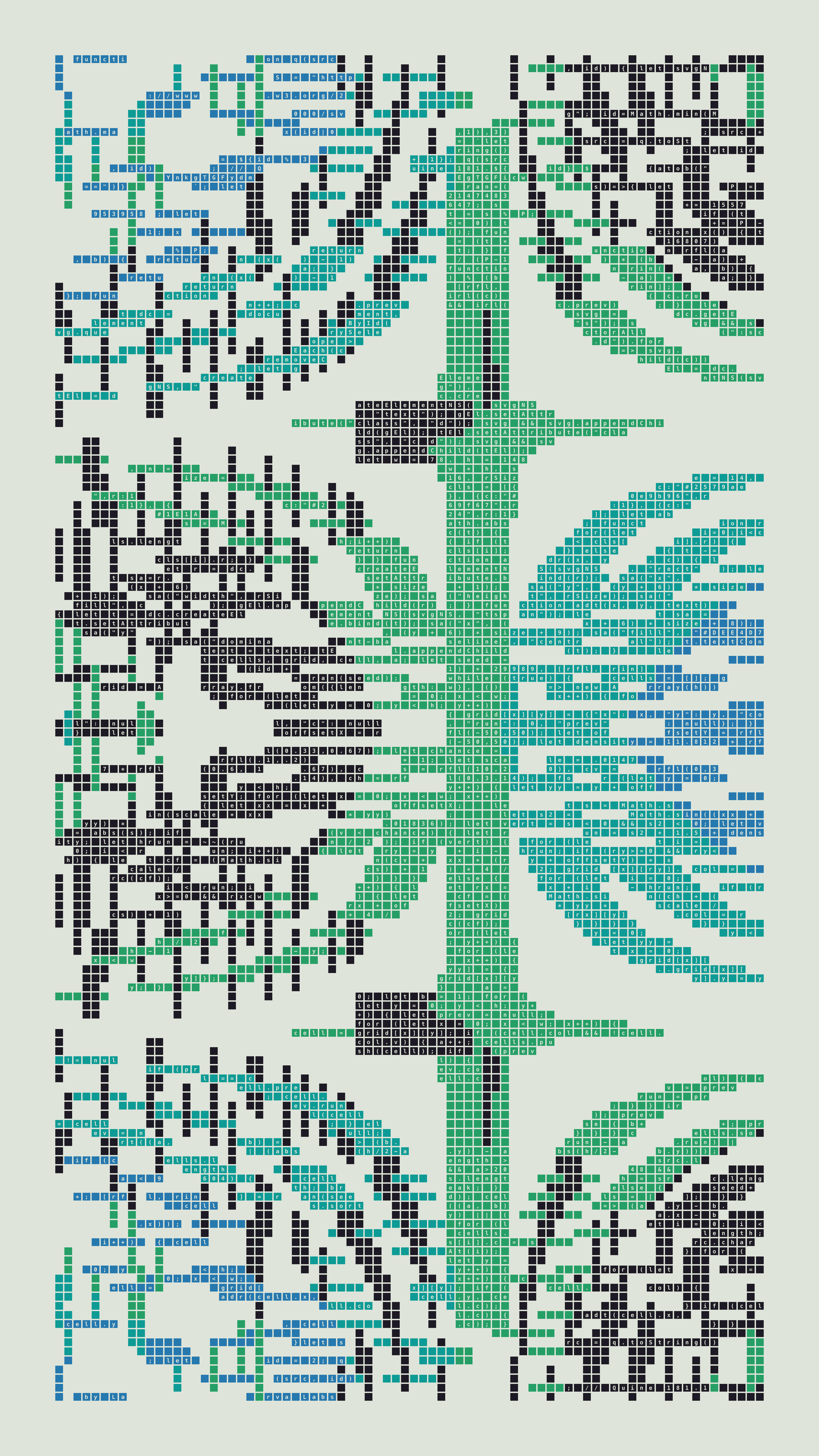 Quine #181 — Generation 1 (poster)