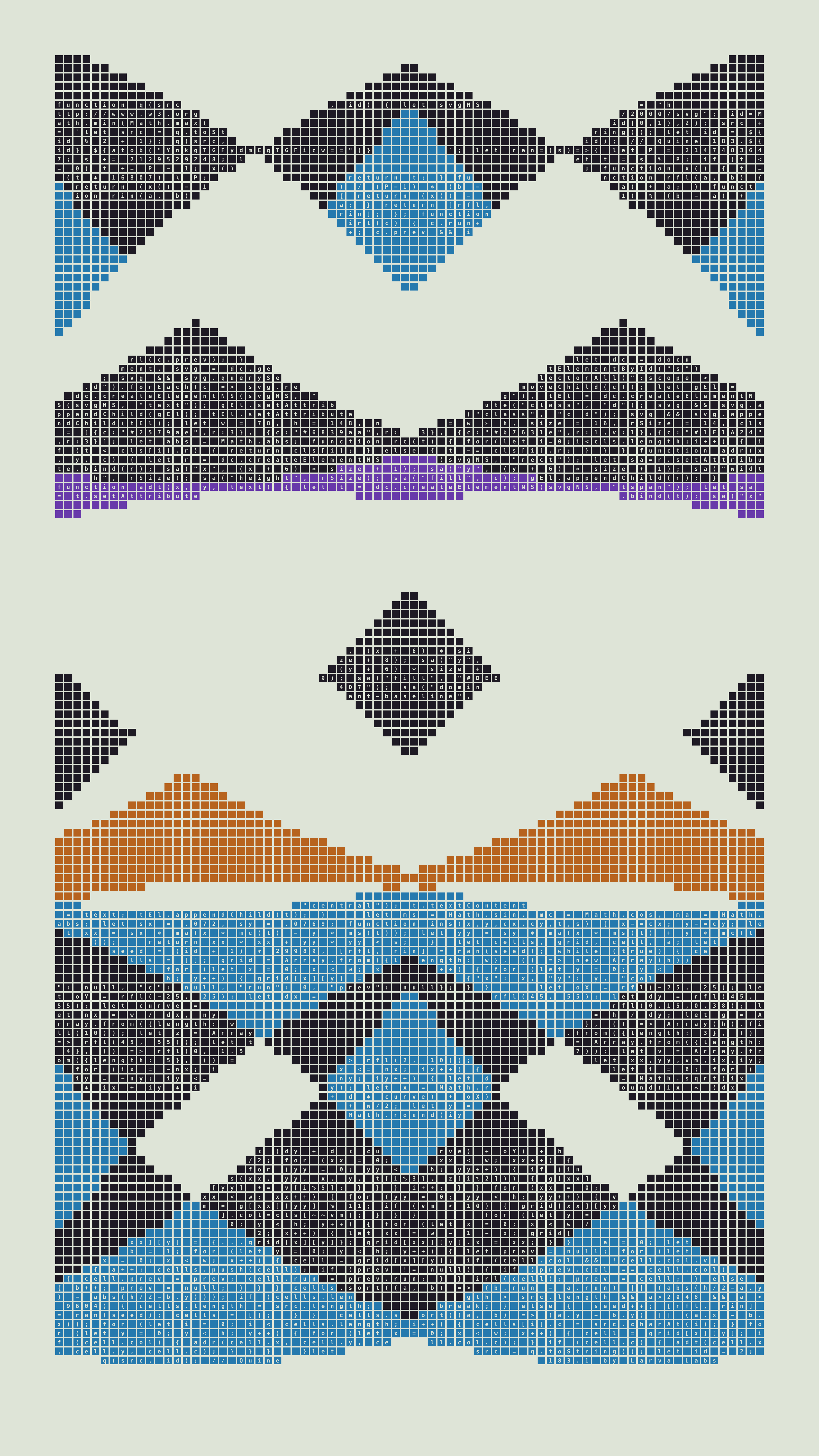 Quine #183 — Generation 1 (poster)