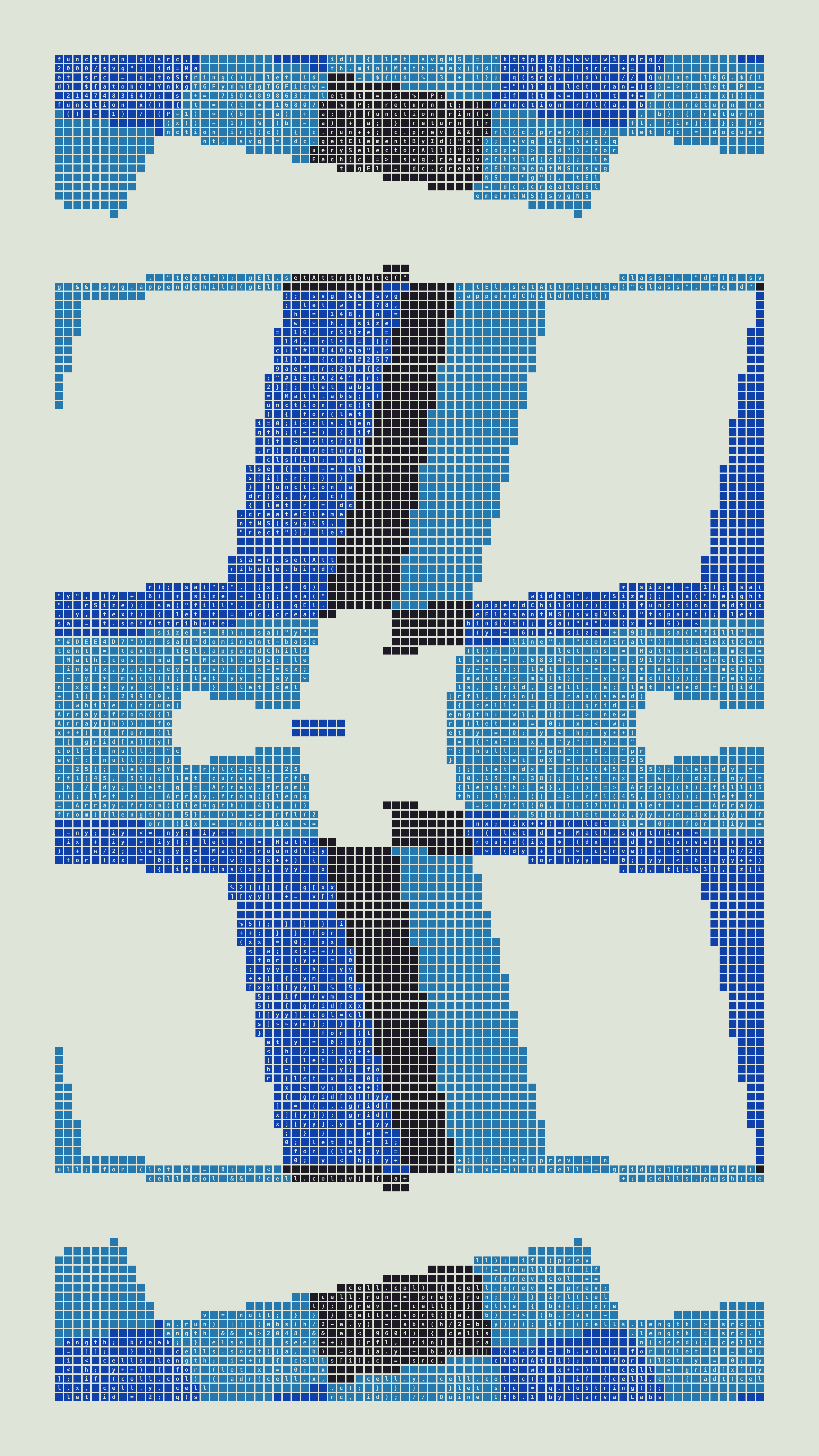 Quine #186 — Generation 1 (poster)