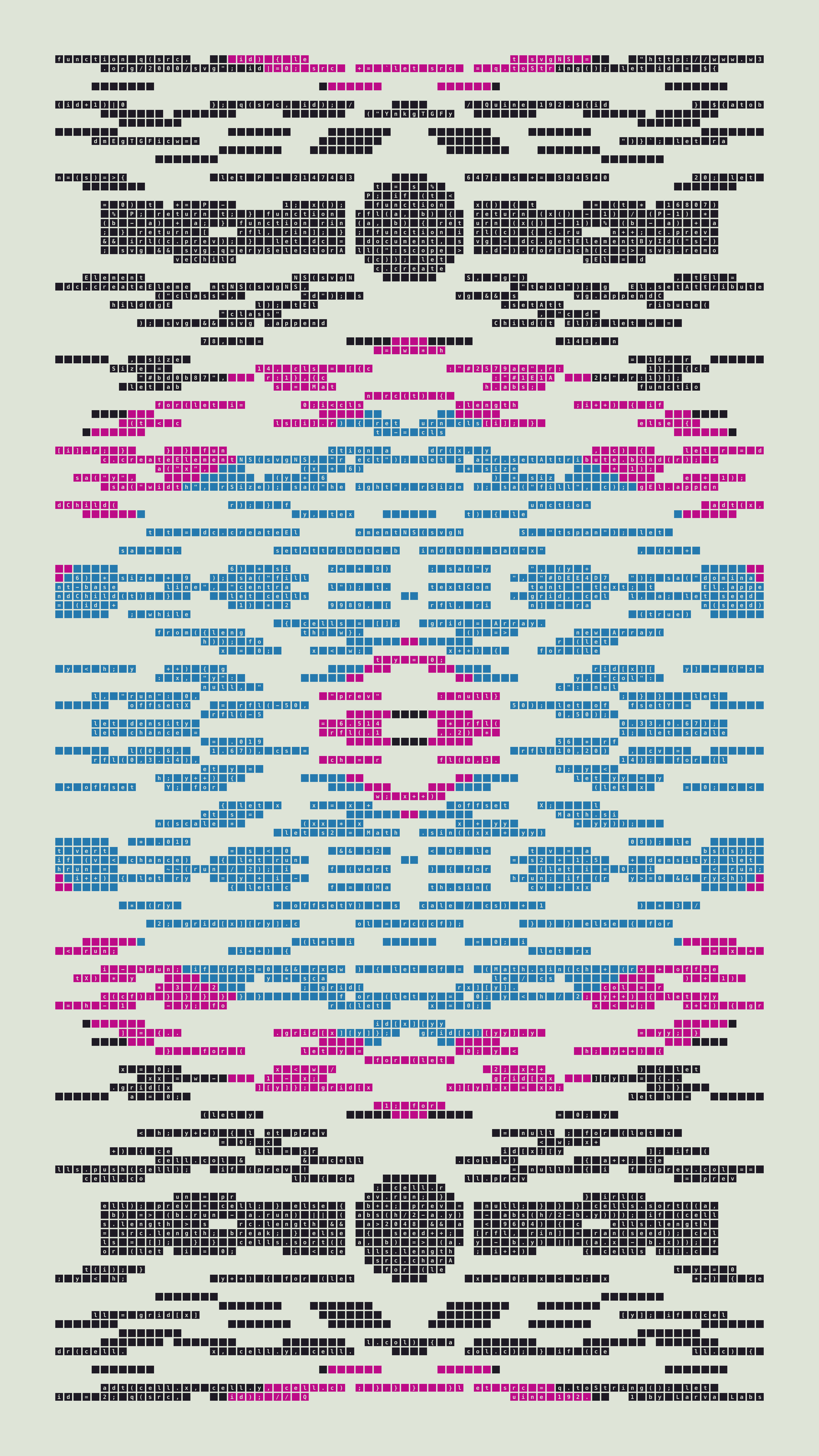 Quine #192 — Generation 1 (poster)