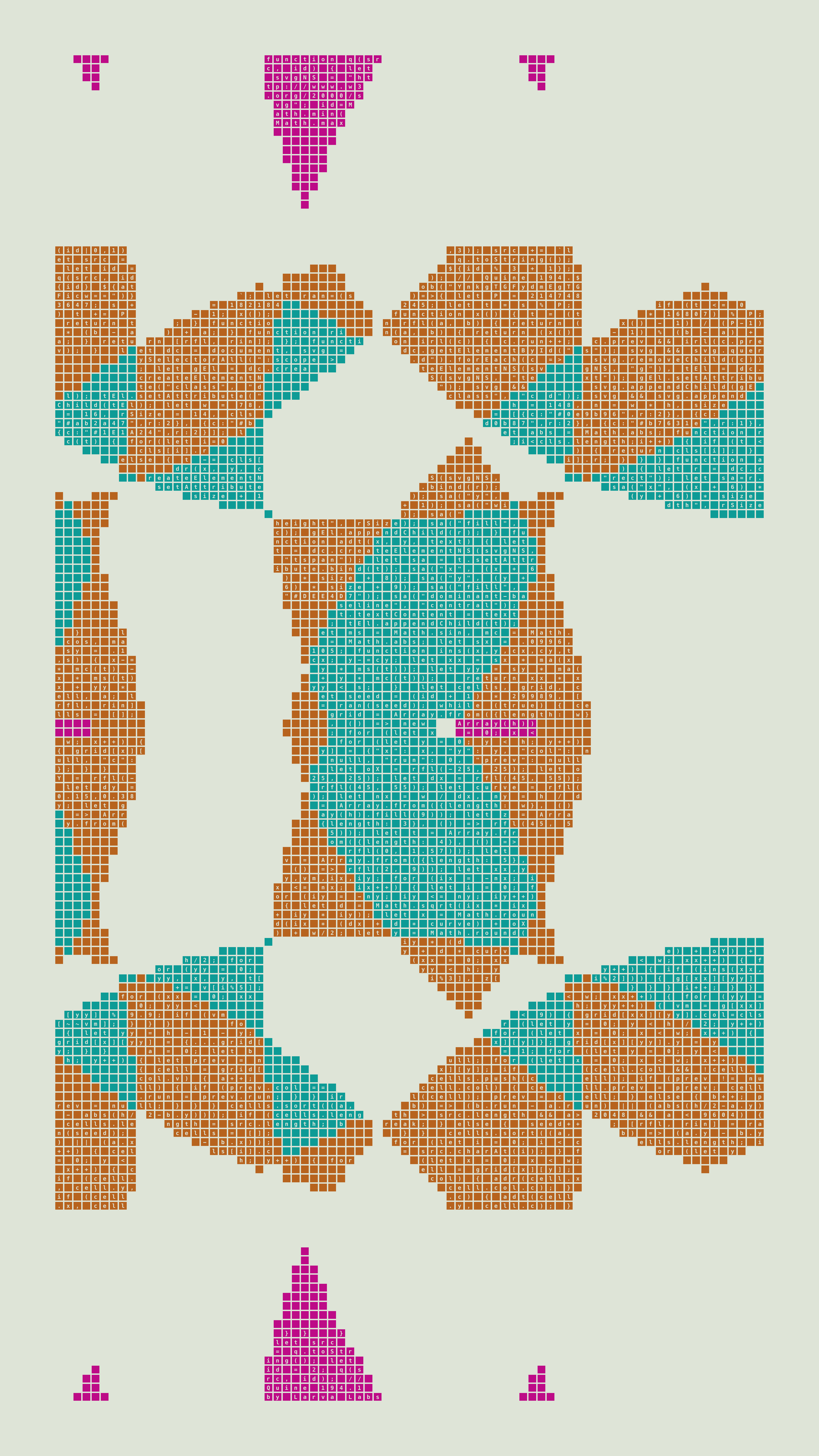 Quine #194 — Generation 1 (poster)