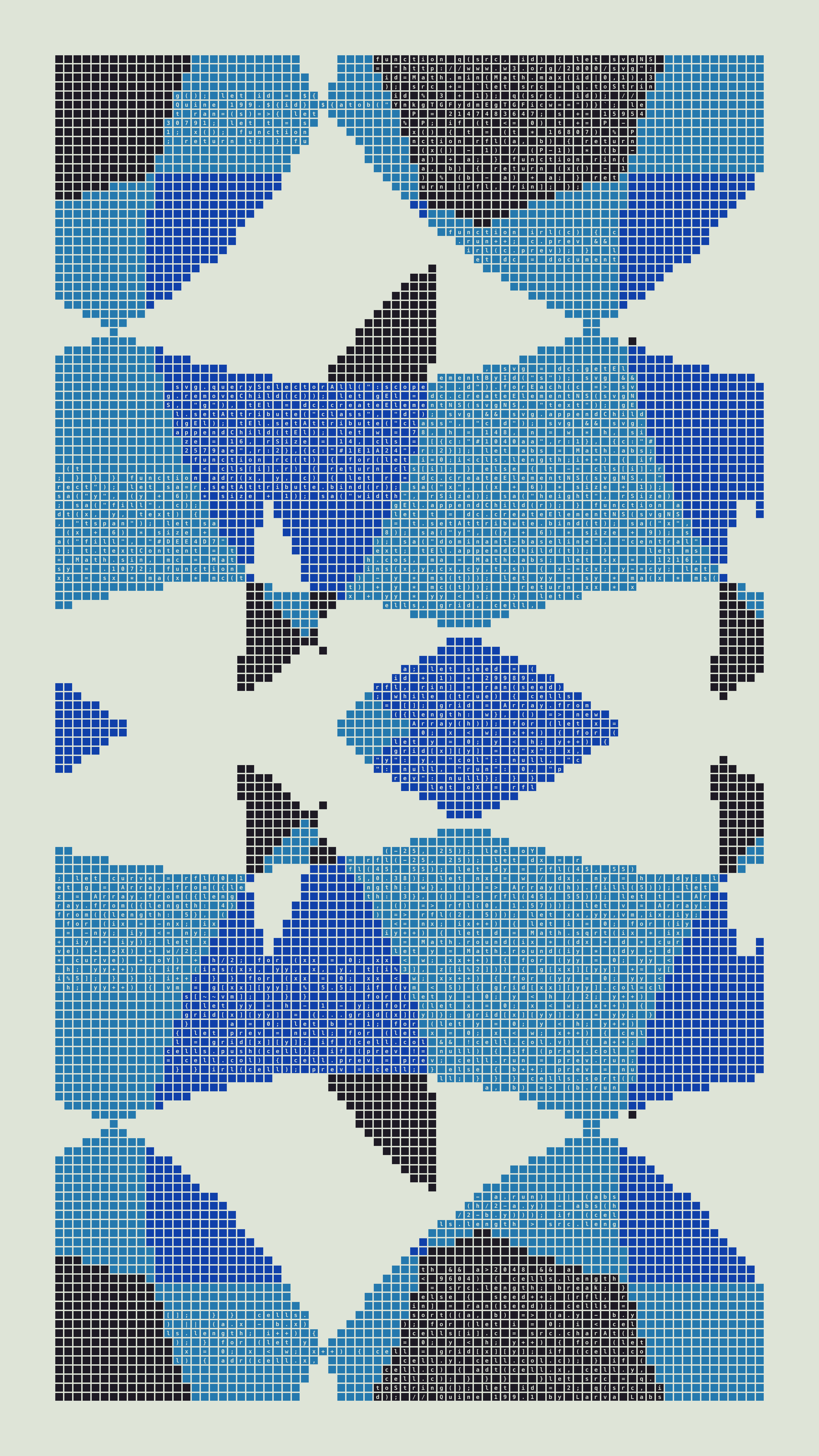 Quine #199 — Generation 1 (poster)