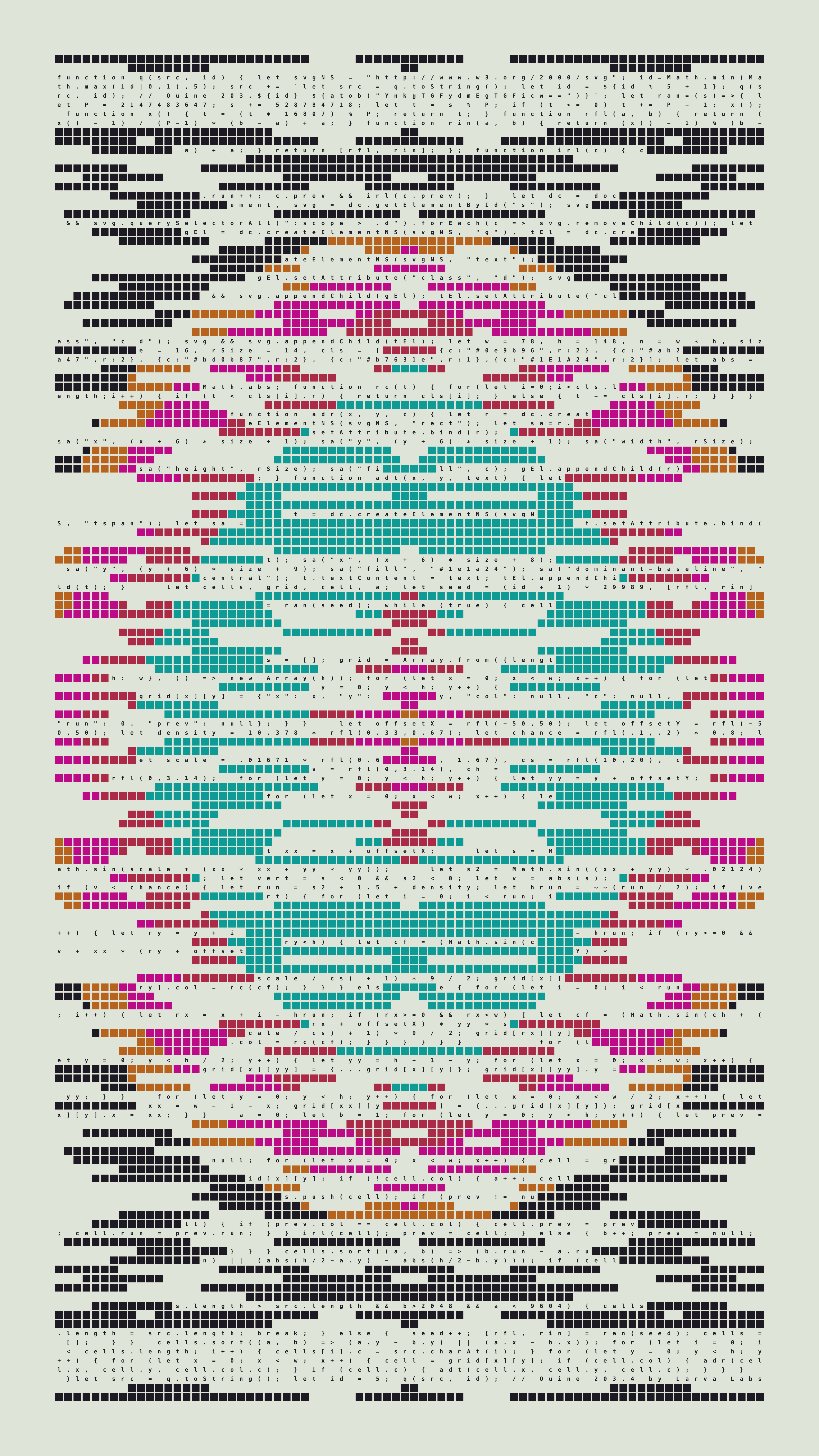 Quine #203 — Generation 4