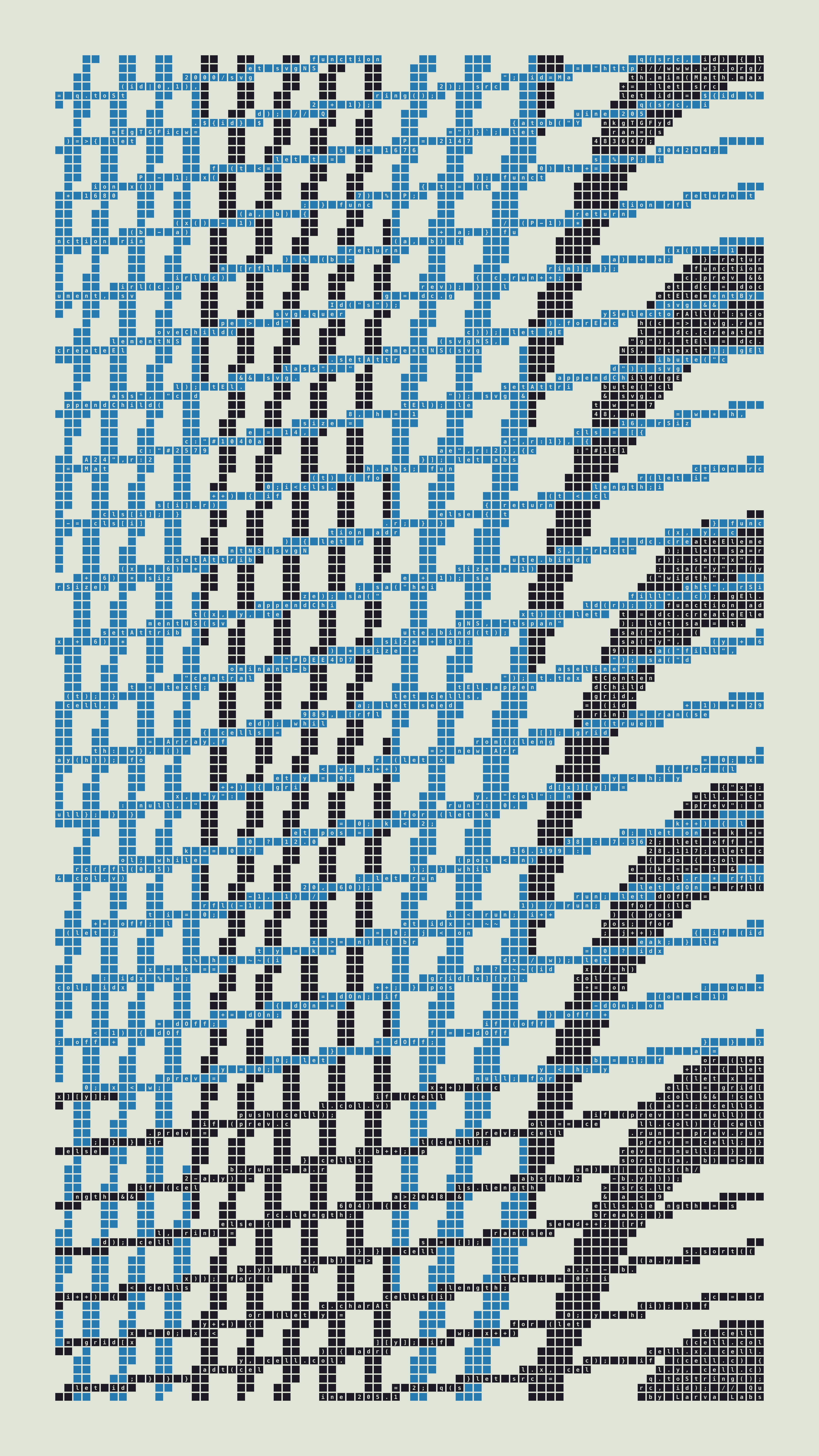 Quine #205 — Generation 1 (poster)