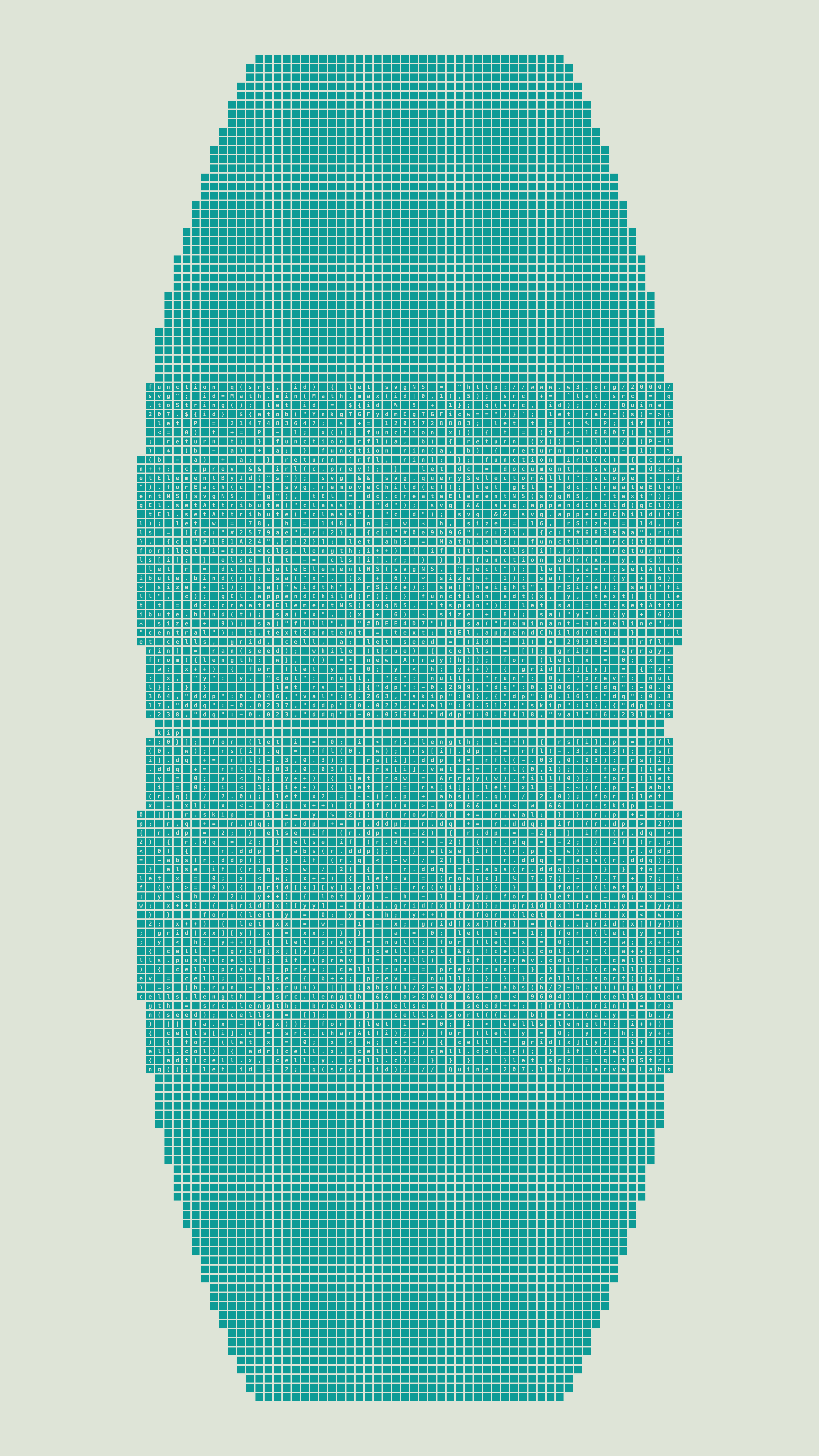 Quine #207 — Generation 1 (poster)