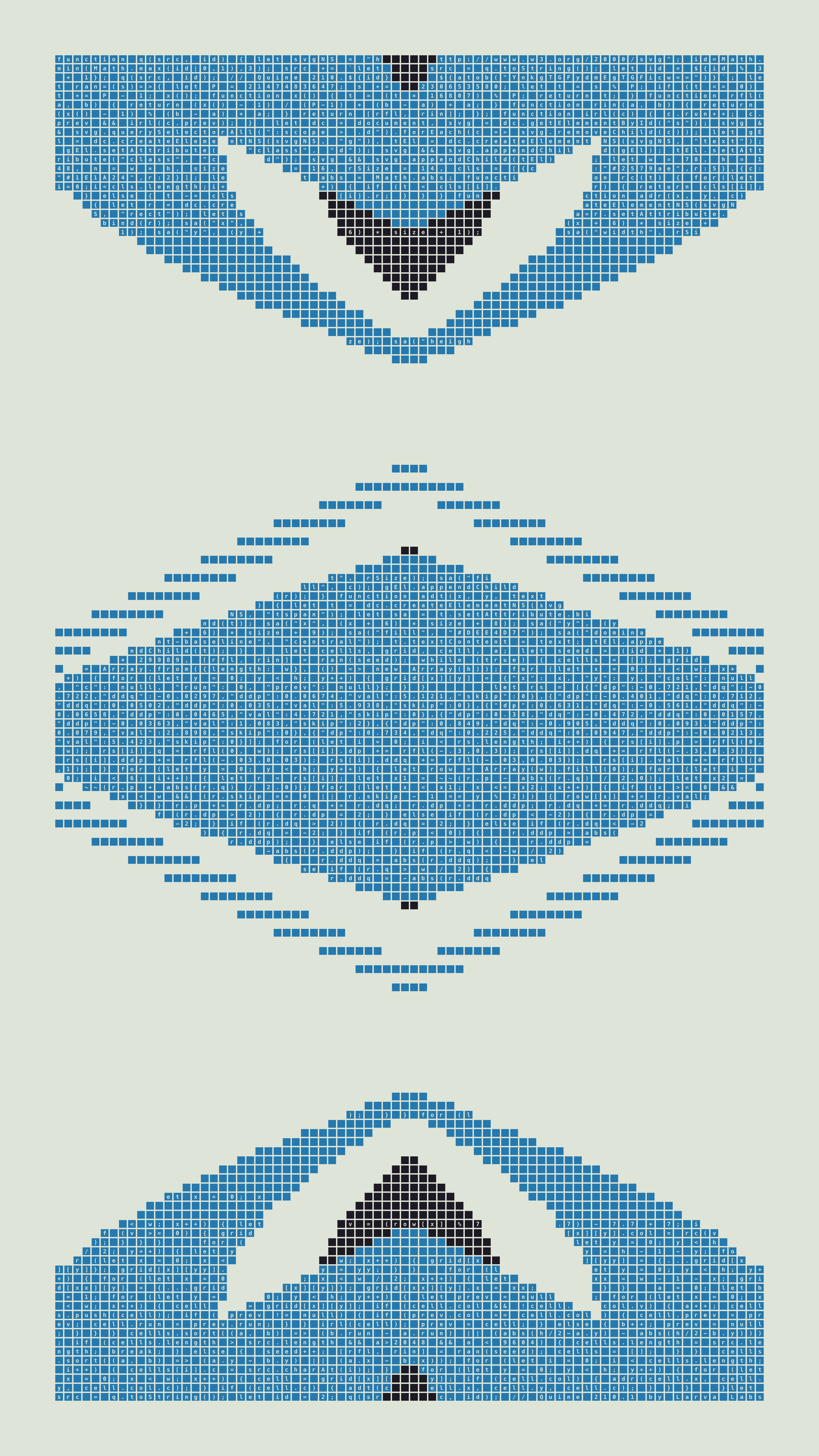 Quine #210 — Generation 1 (poster)