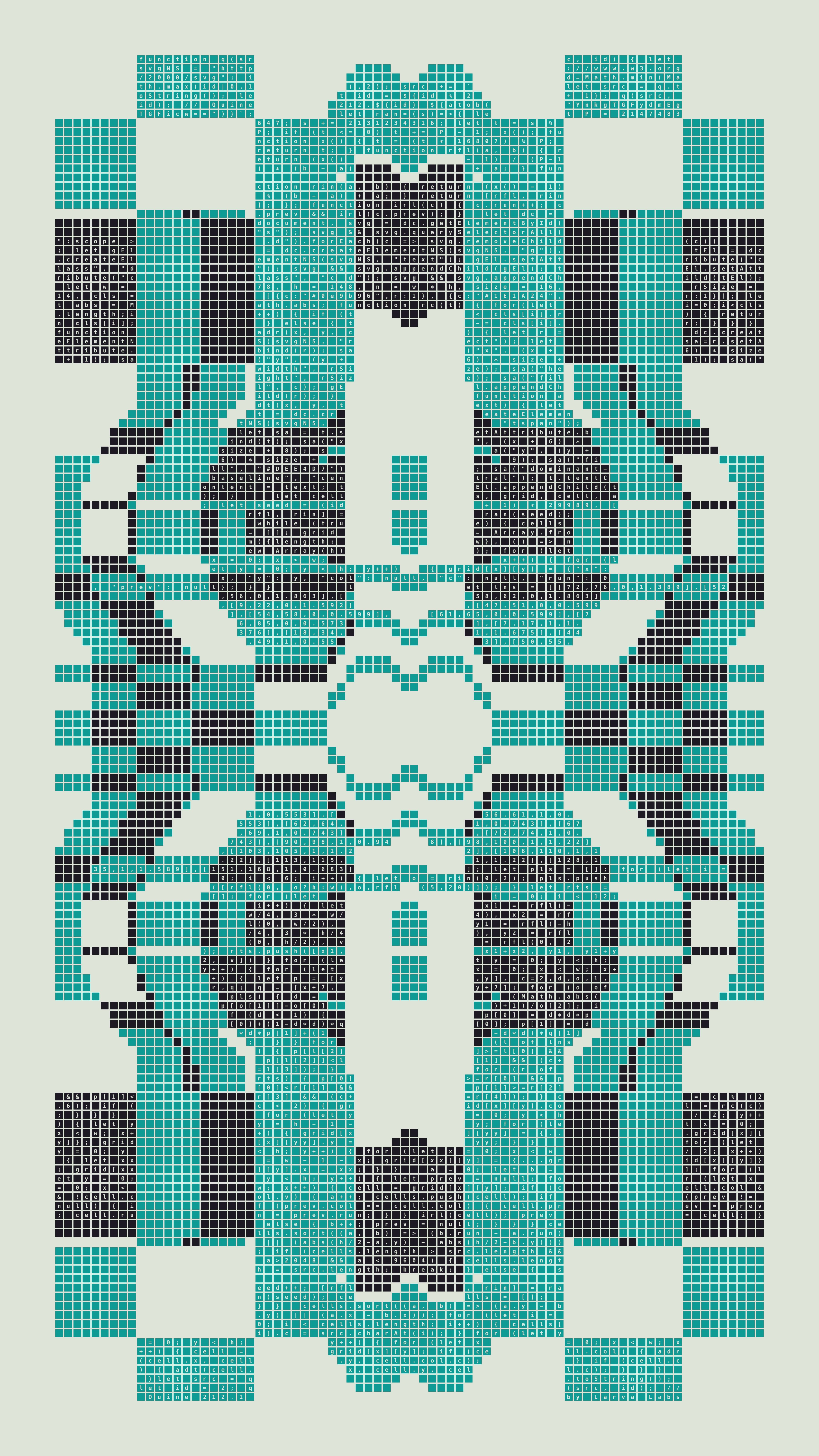 Quine #212 — Generation 1 (poster)