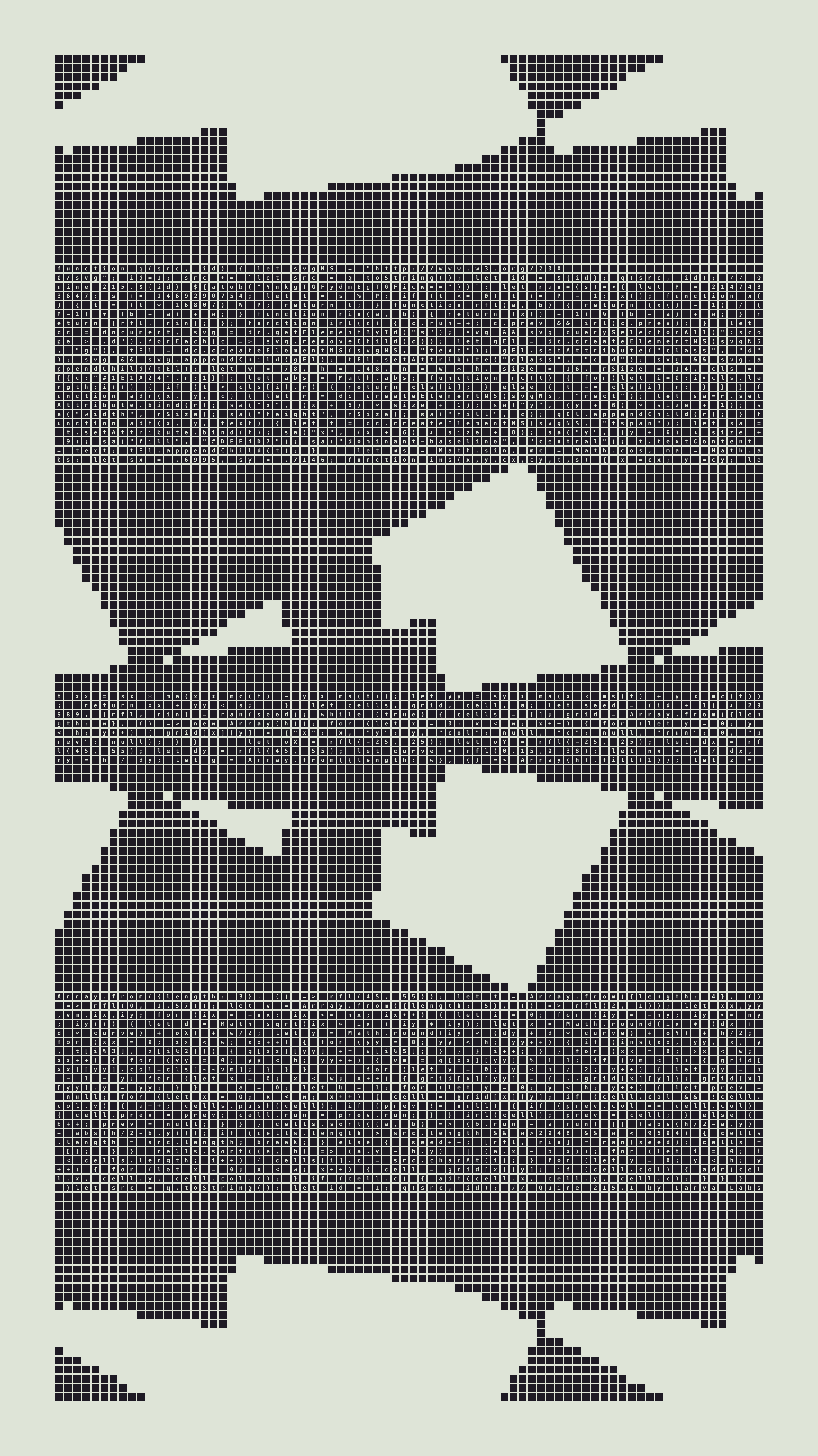 Quine #215 — Generation 1 (poster)