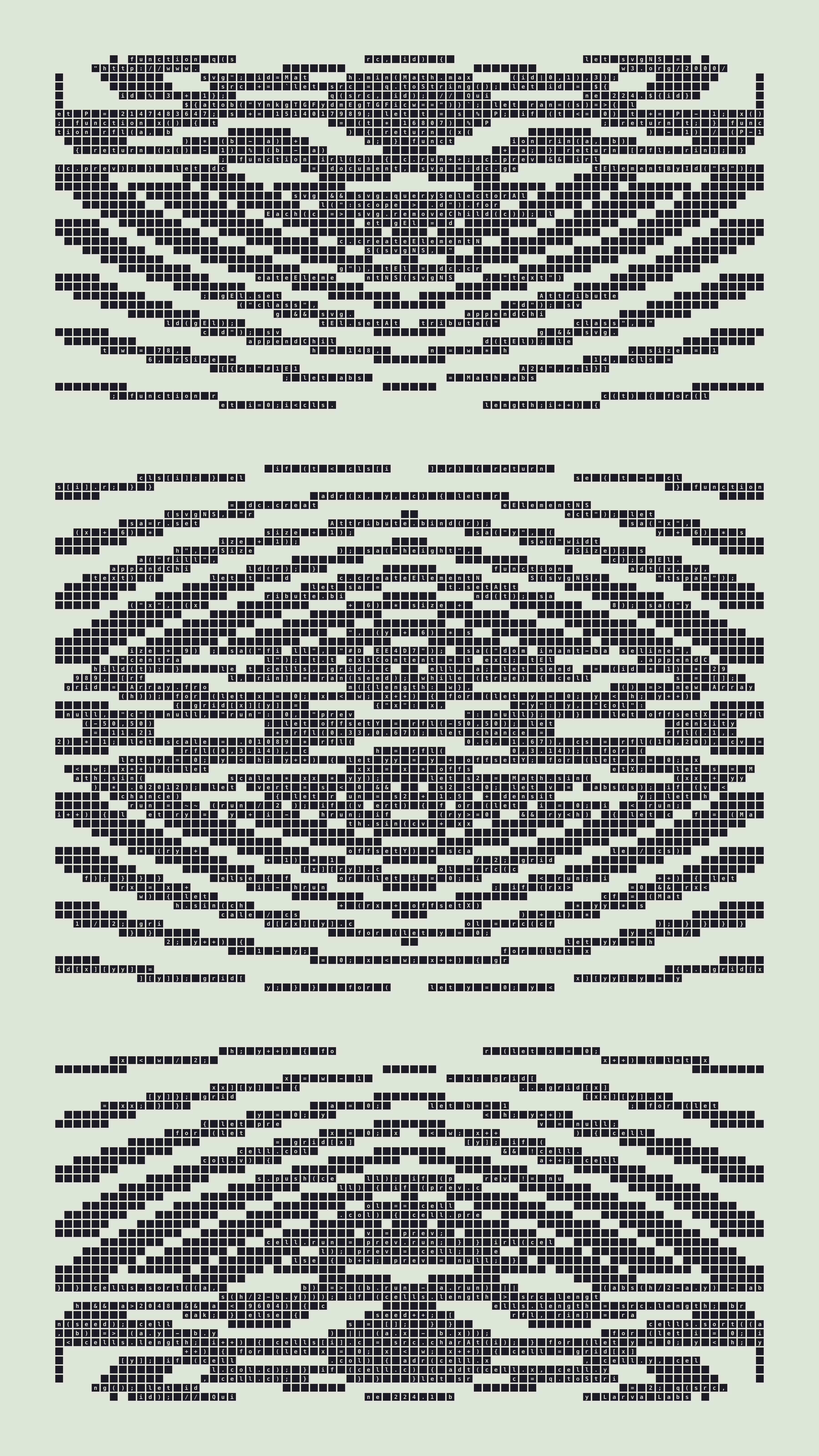 Quine #224 — Generation 1 (poster)