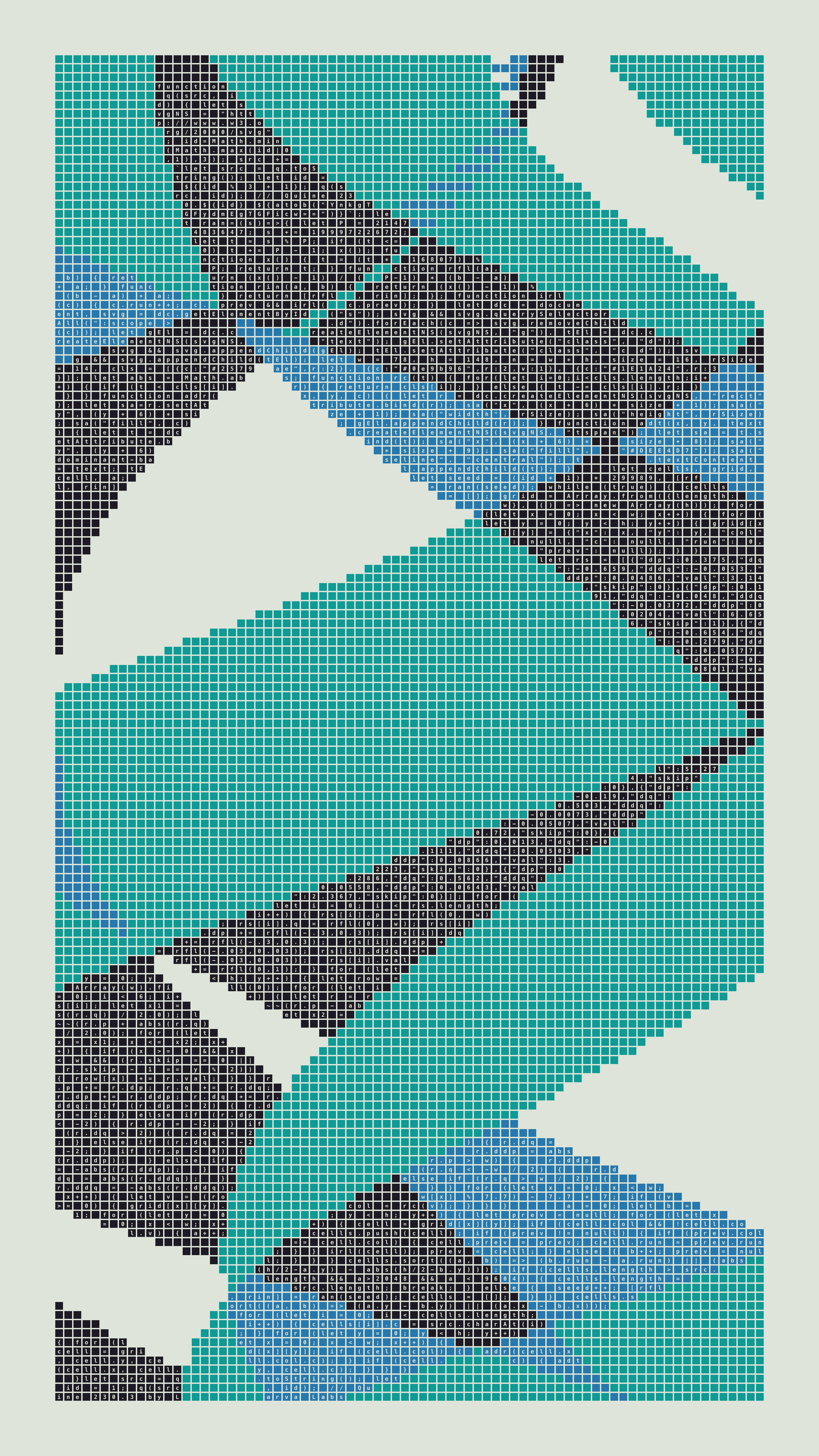 Quine #230 — Generation 3 (poster)