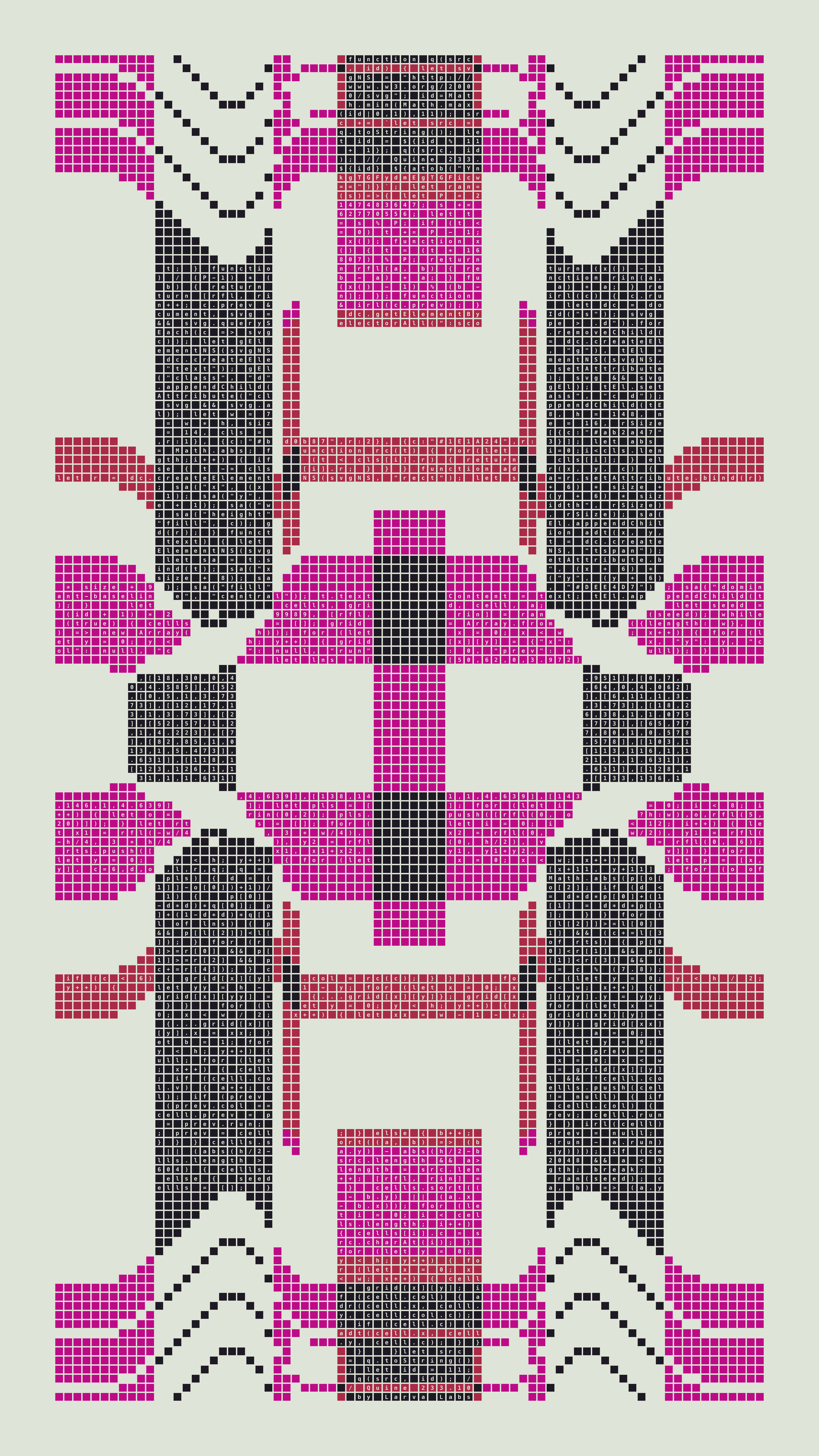 Quine #233 — Generation 10