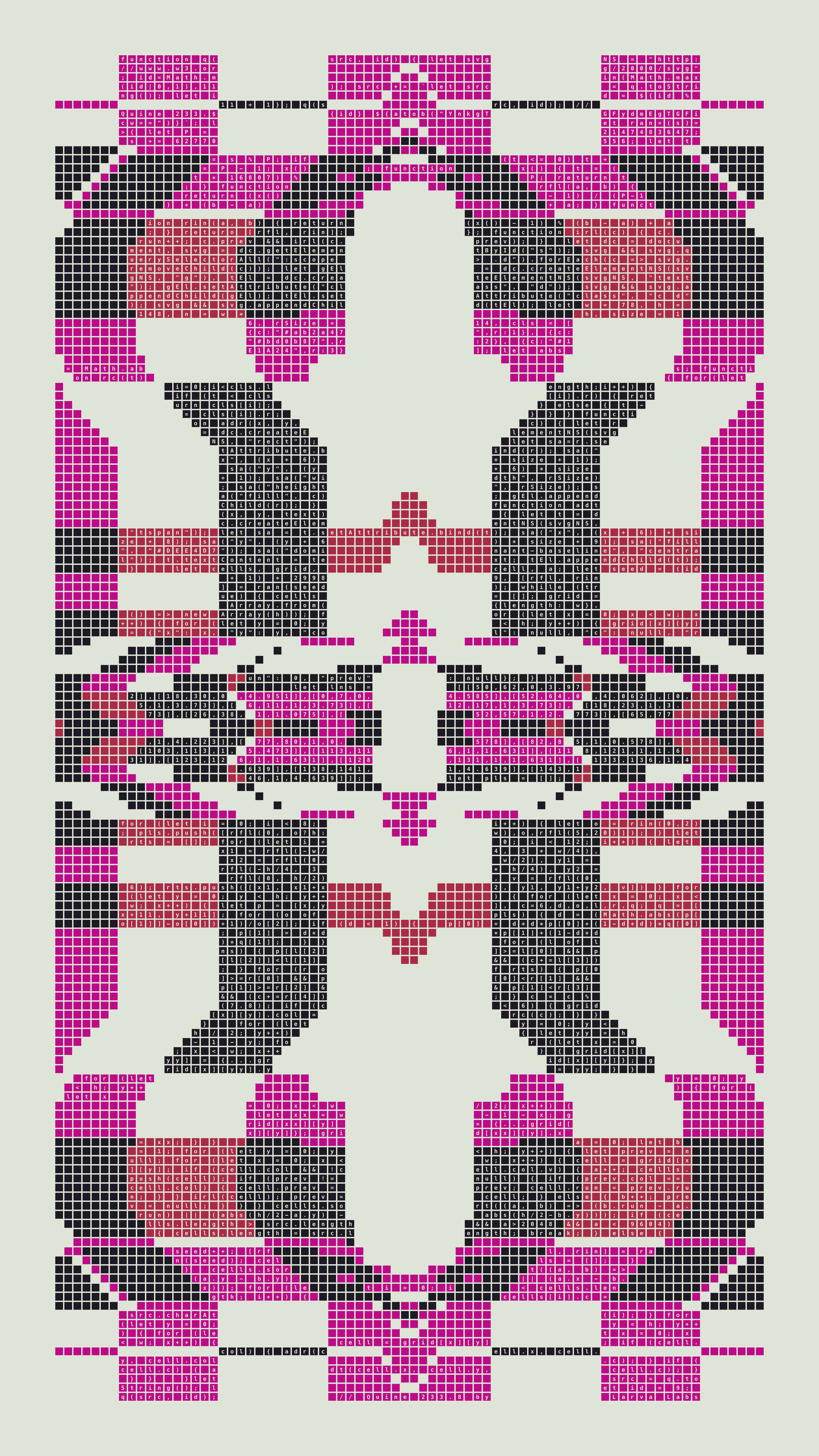 Quine #233 — Generation 8